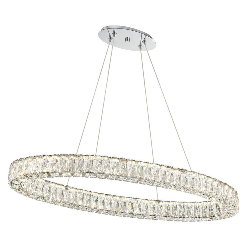 Kinsley Small Linear Chandelier by Crystorama
