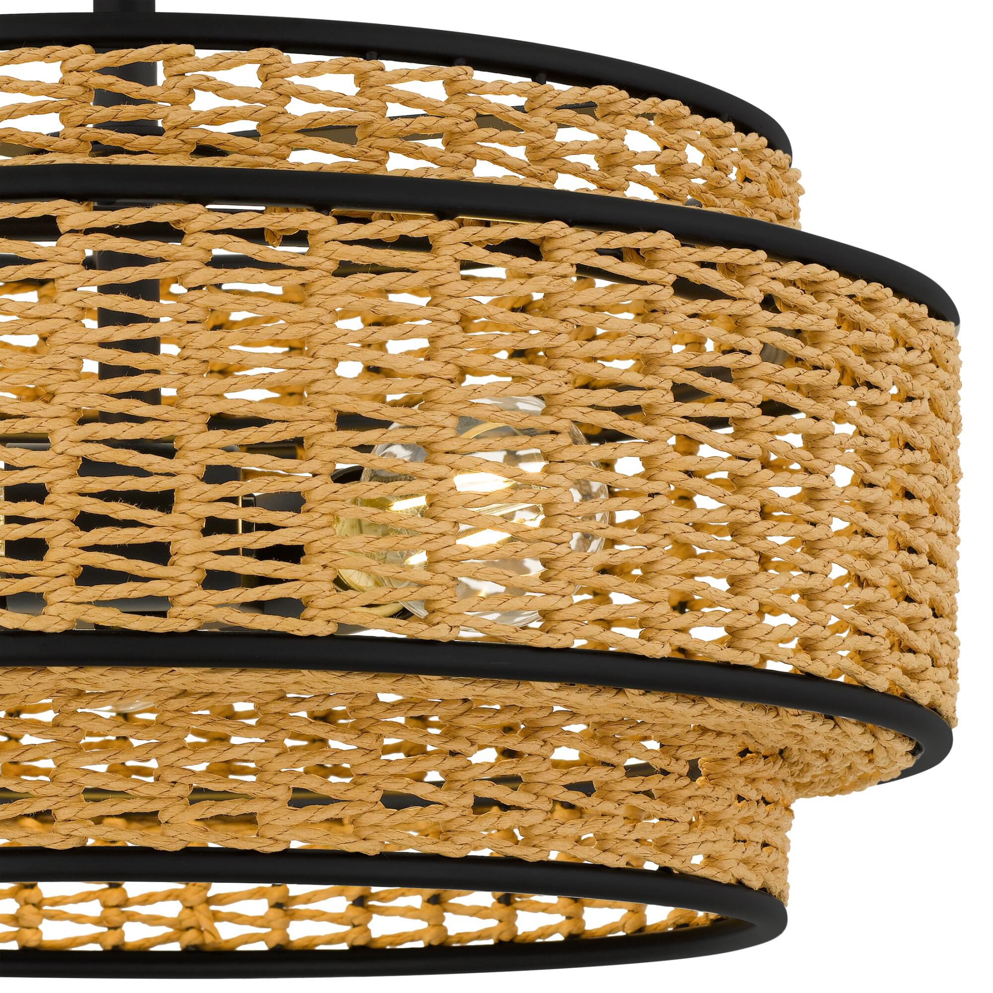 Teton 16 Inch Semi Flush Mount by Quoizel