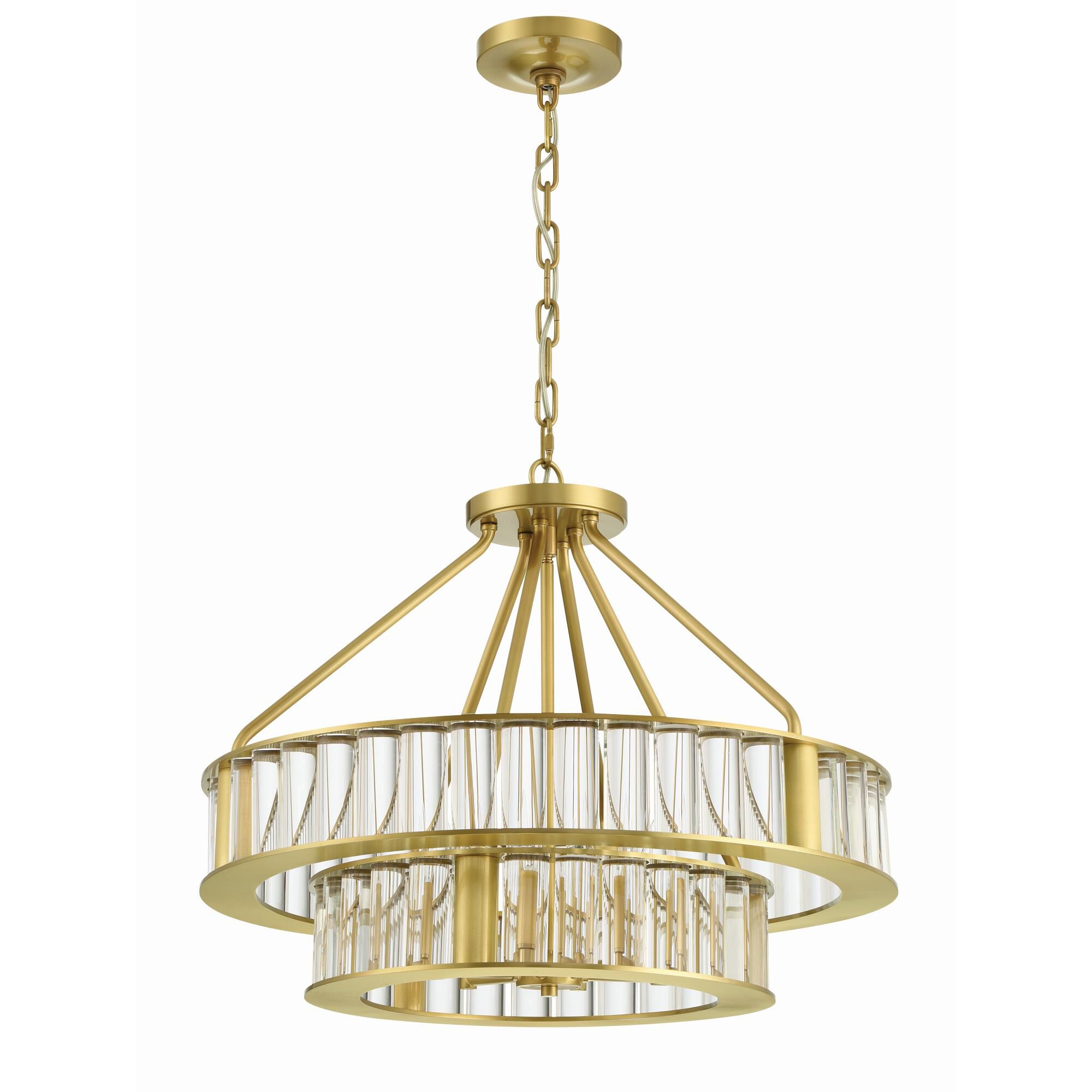 Farris 24 Inch 6 Light Chandelier by Crystorama