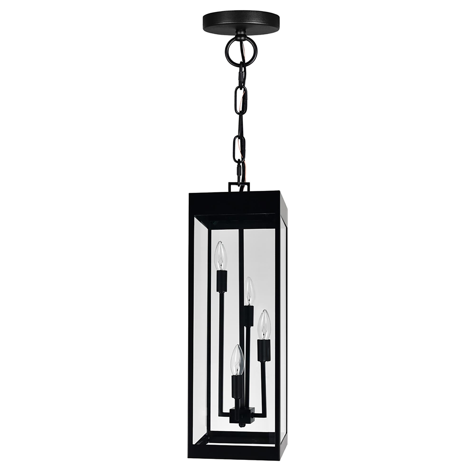 Windsor 22 Inch Tall 4 Light Outdoor Hanging Lantern by CWI Lighting