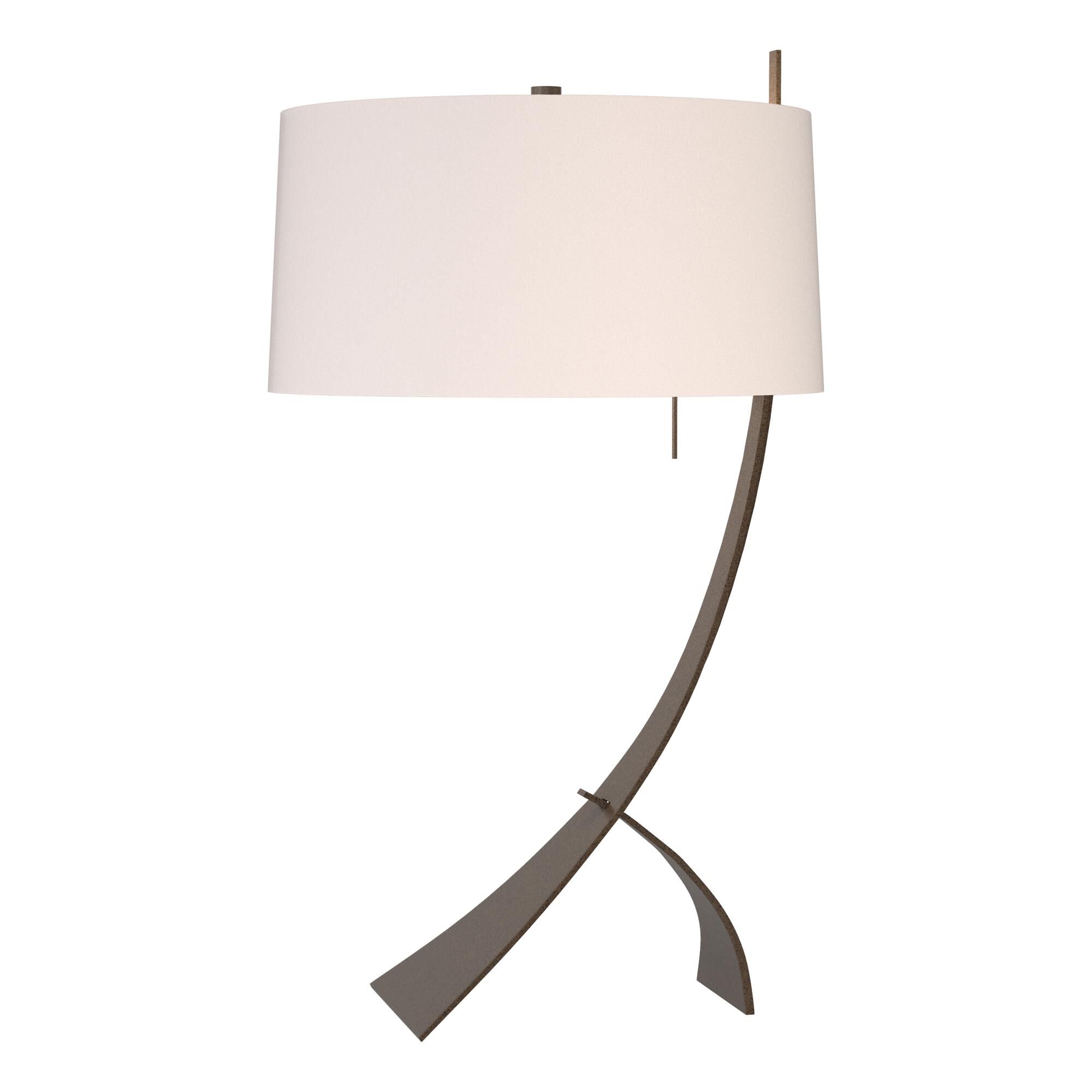 Shown in Bronze finish and Flax shade