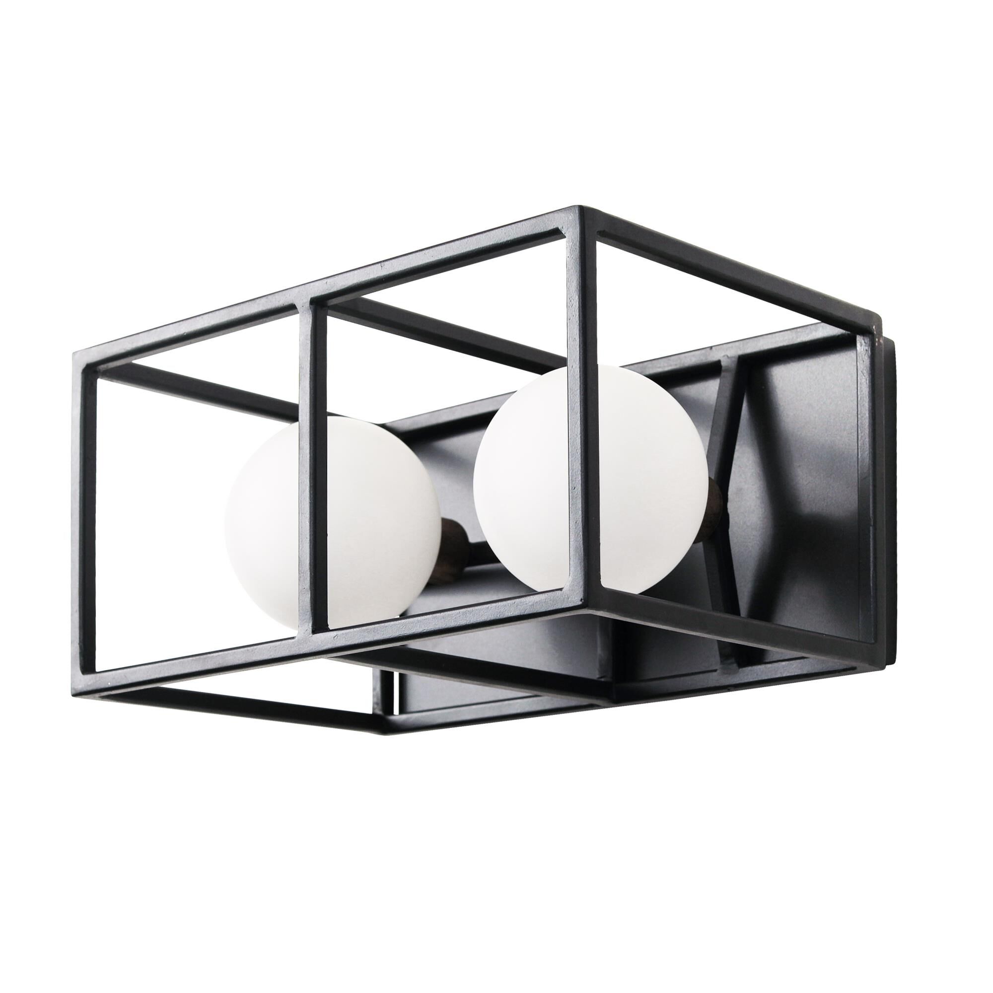 Shown in Carbon - Havana Gold finish and Matte Opal glass