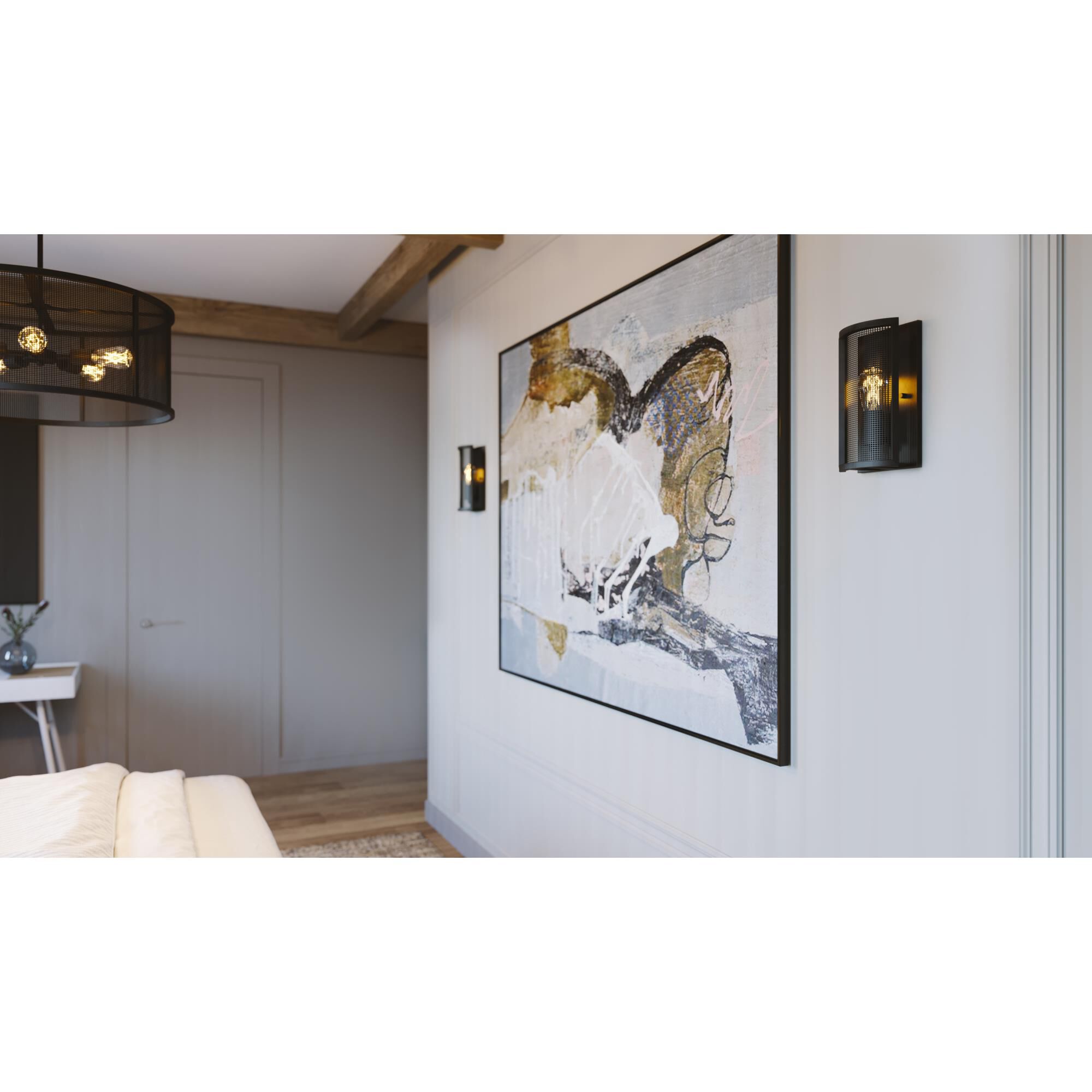 Shown in Bronze finish and Bronze and Copper Steel shade