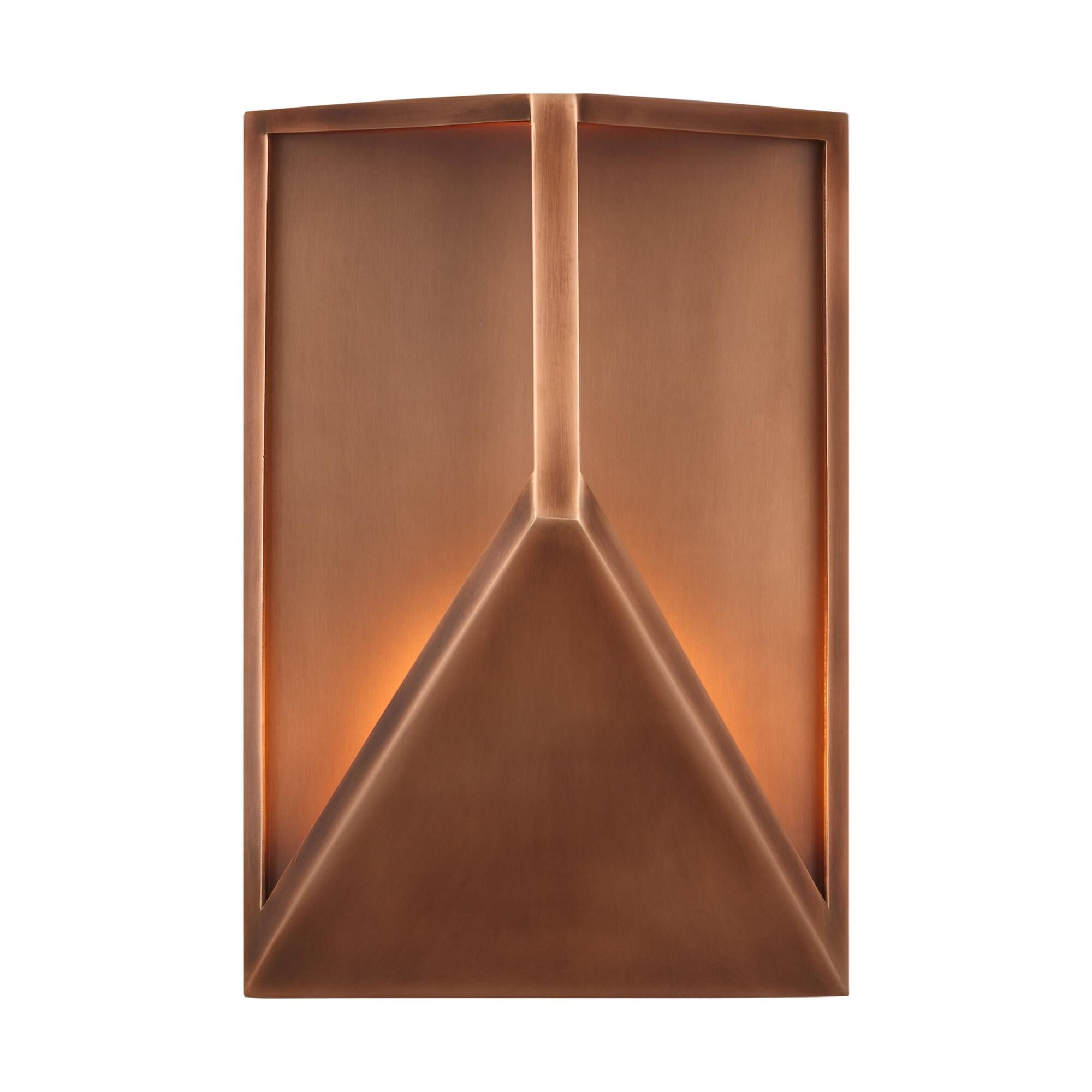 Shown in Natural Copper finish and Clear glass