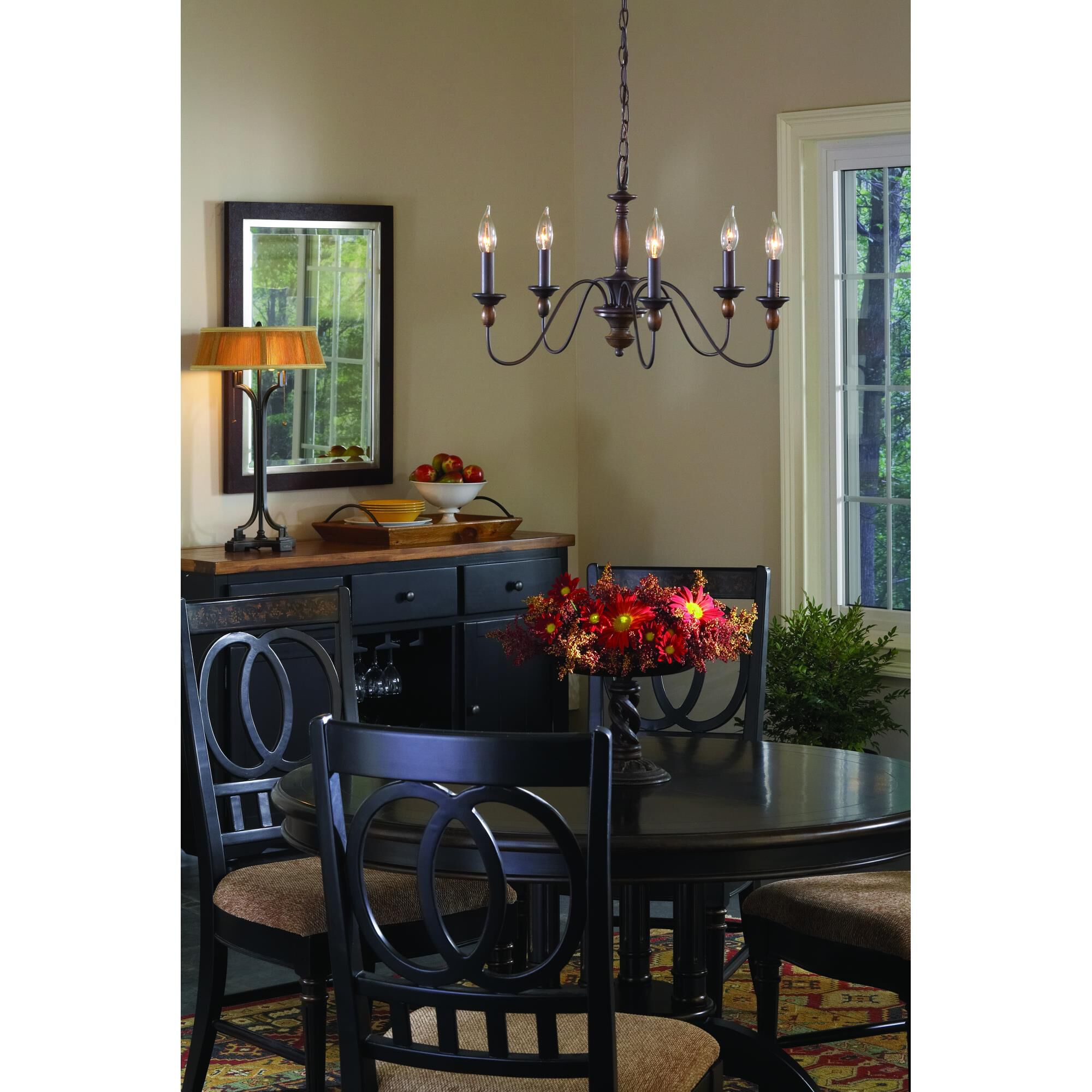 Holbrook 24 Inch 5 Light Chandelier by Quoizel