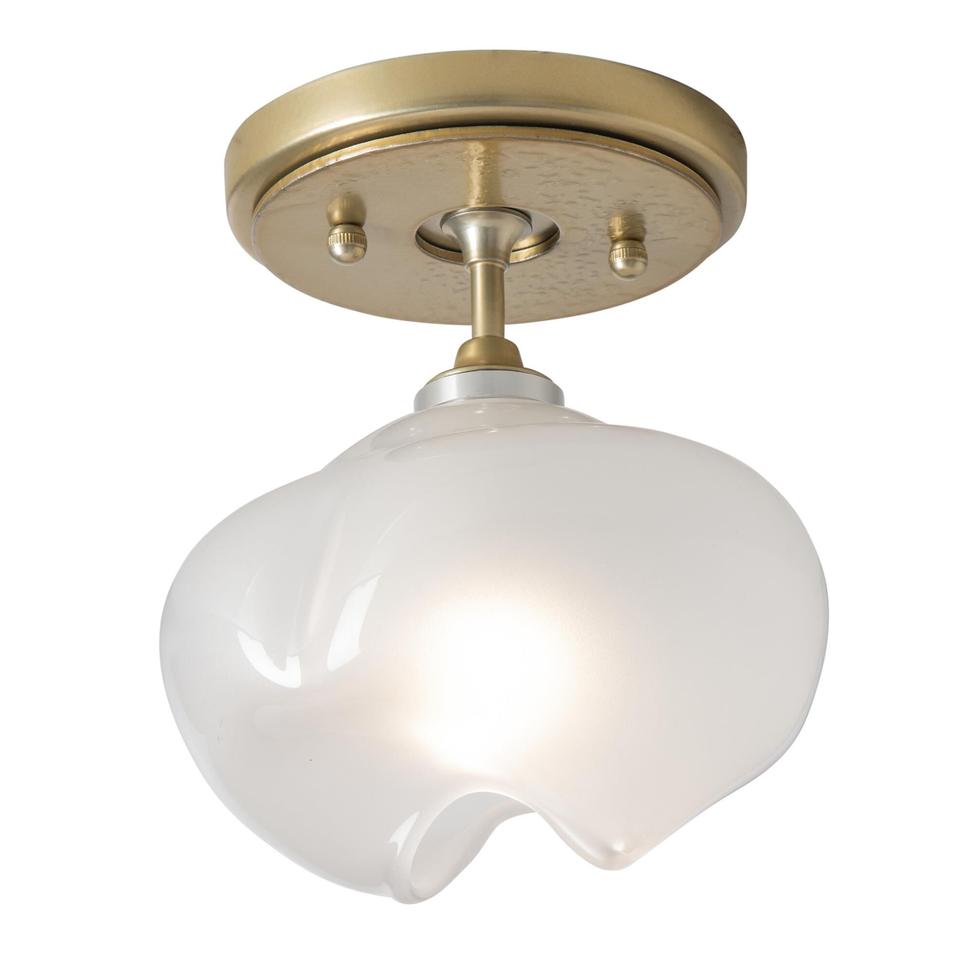 Shown in Modern Brass finish and Frosted glass and Modern Brass  accent