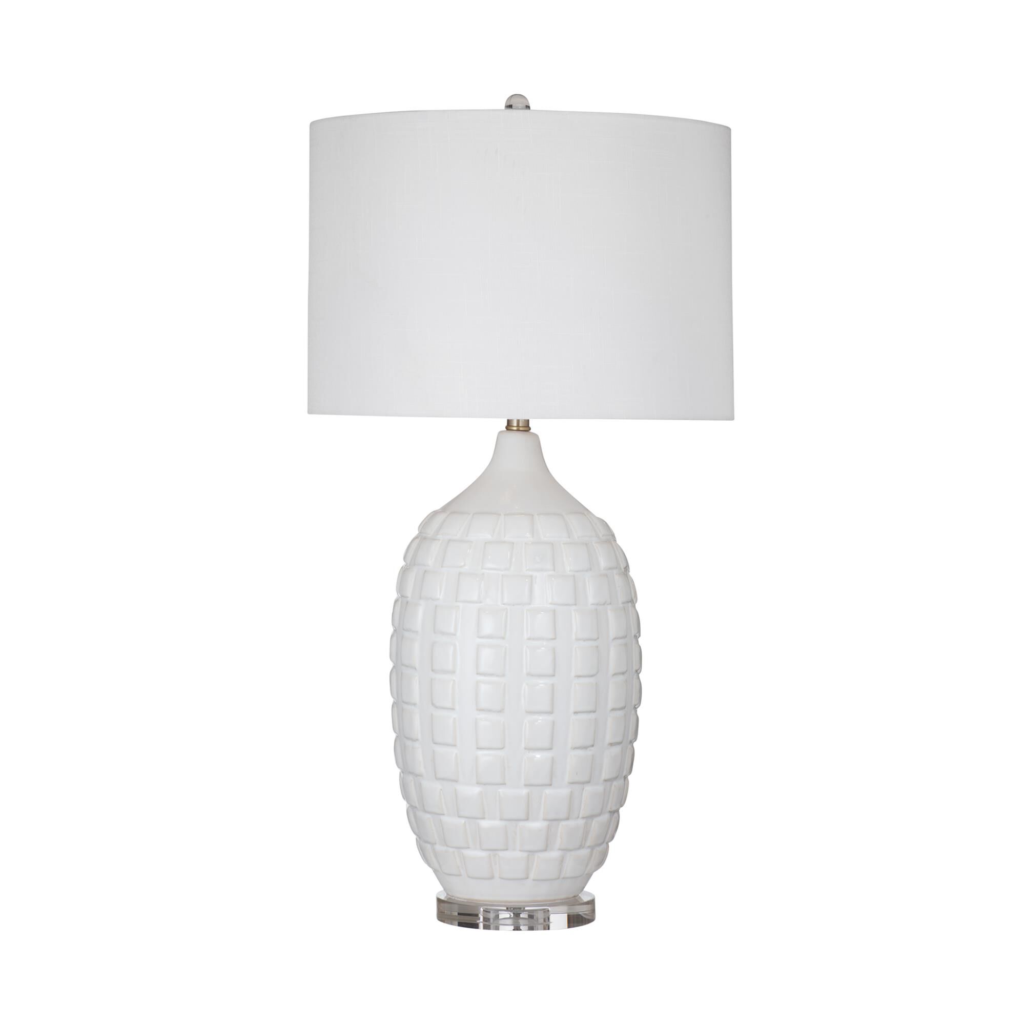 Shown in White finish and White shade