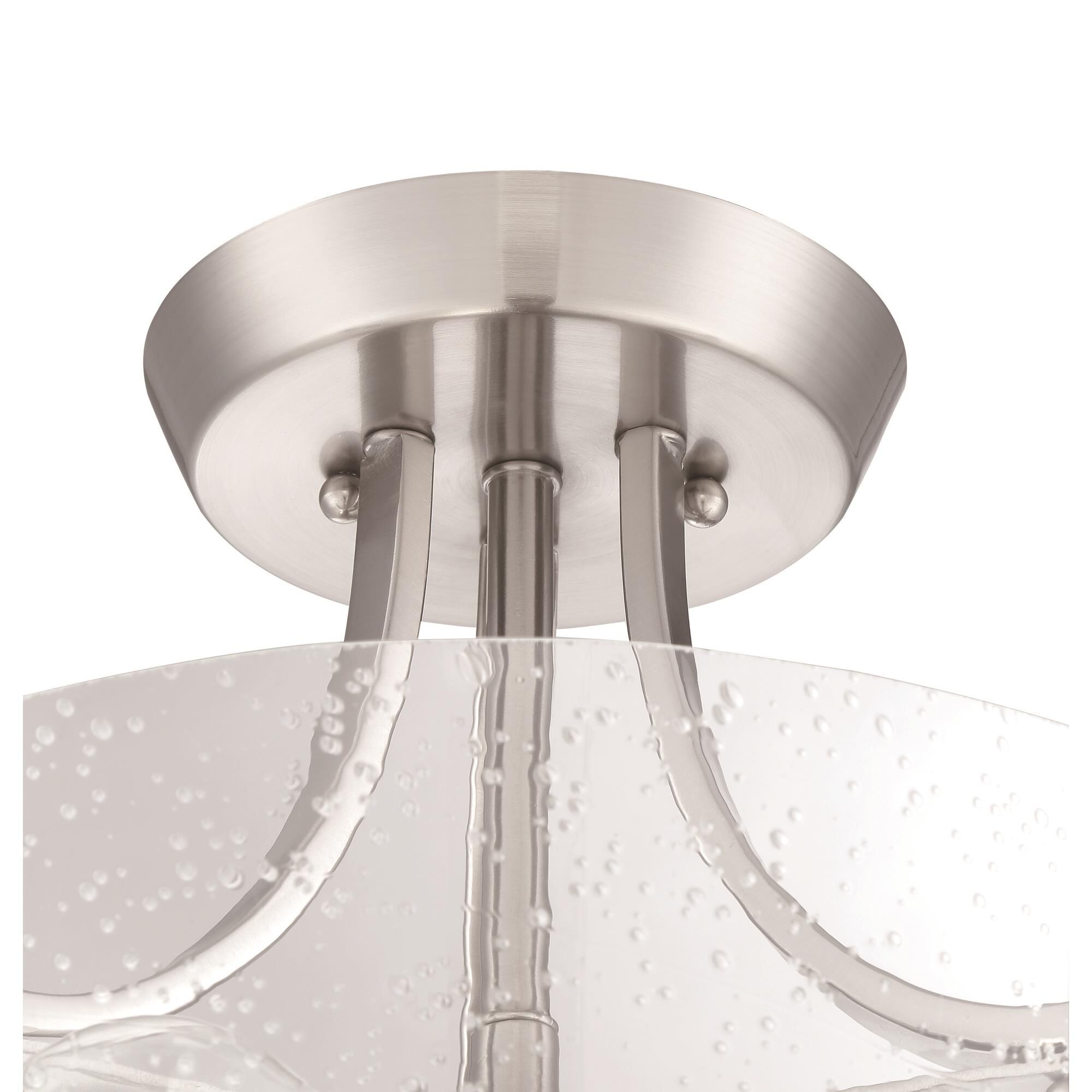 Grace 13 Inch 2 Light Semi Flush Mount by Craftmade