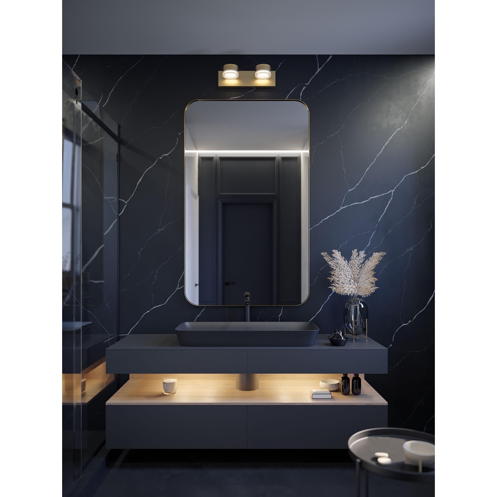 Shown in Light Antique Brass finish and White Acrylic Diffuser glass