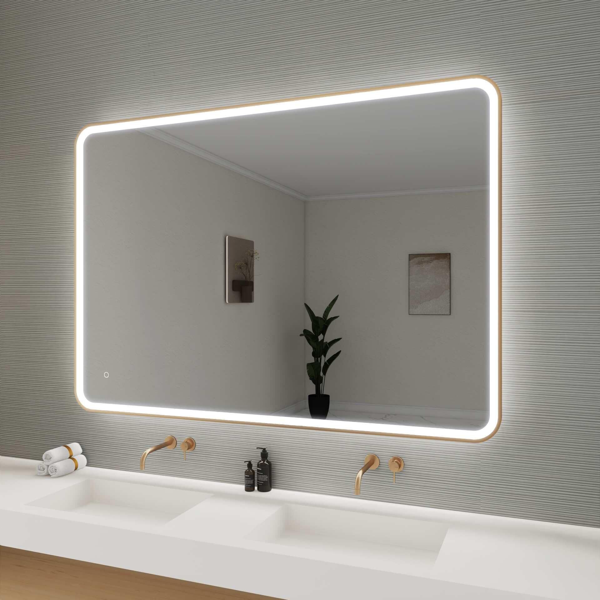 Harmoni 60 Inch Round LED Lighted Mirror by Elegant Decor