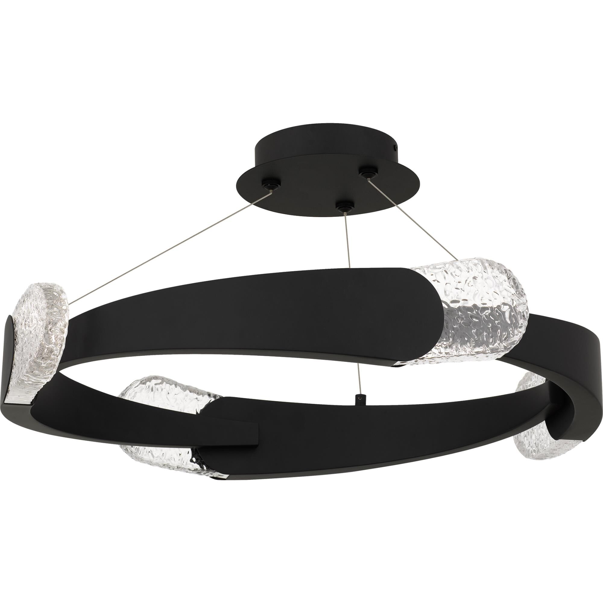 Saffron 24 Inch Semi Flush Mount by Quoizel