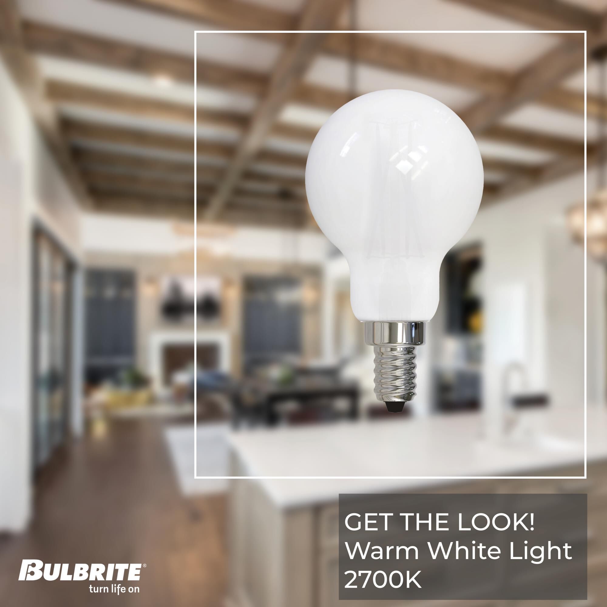 Milky A15 Base E12 2700K LED Light Bulb by Bulbrite