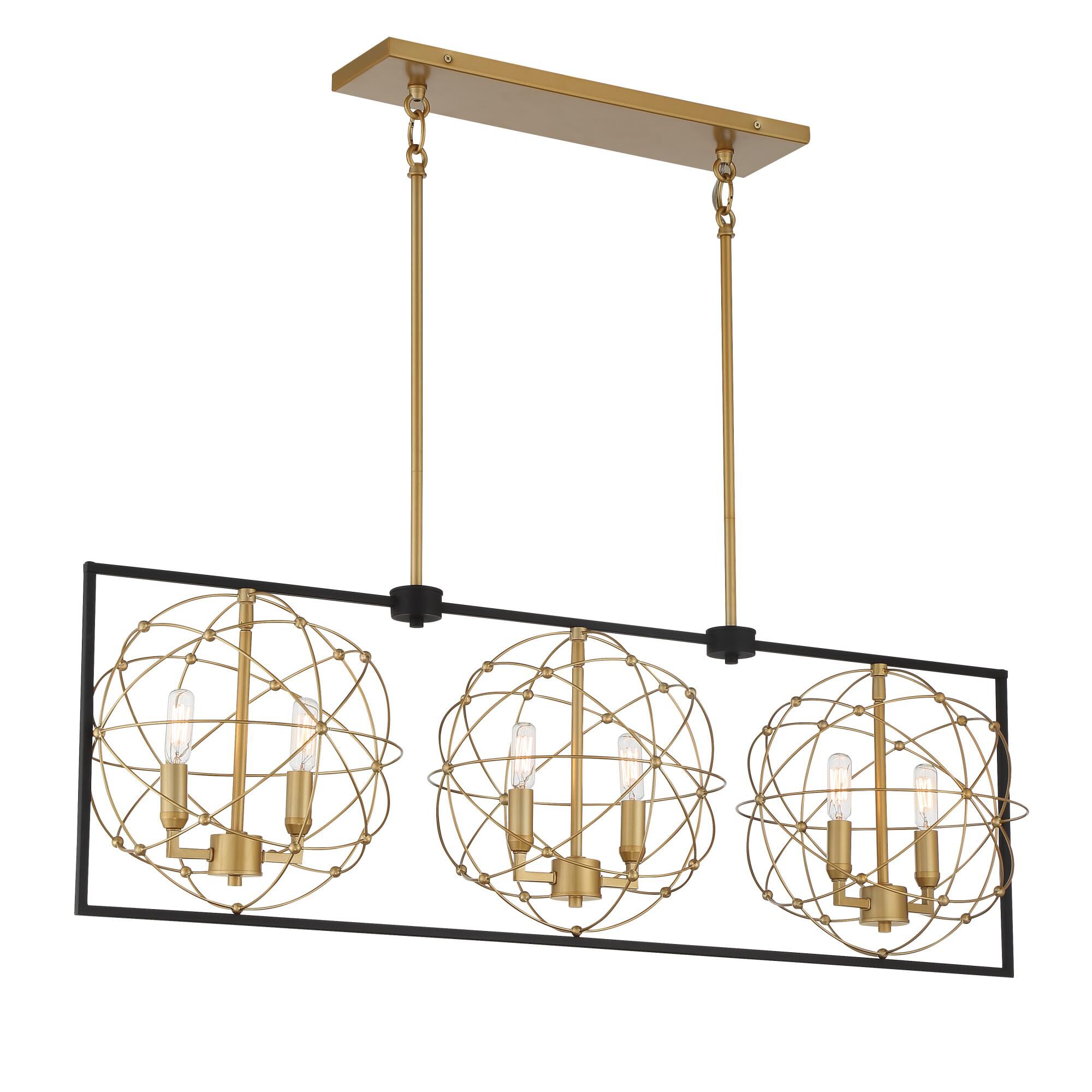 Titans Trace 42 Inch 6 Light Linear Suspension Light by Minka Lavery