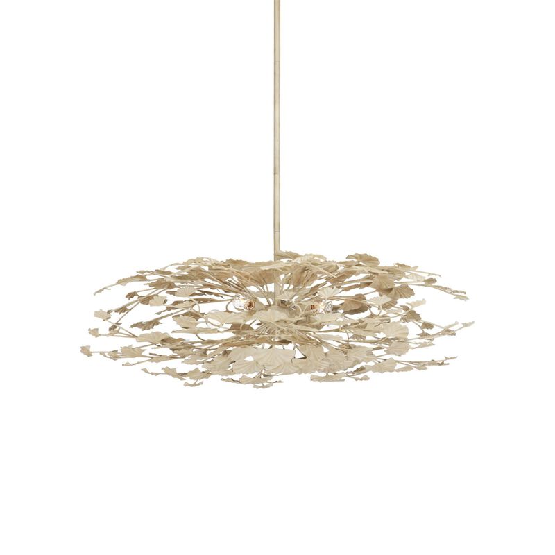 Maidenhair 40 Inch 5 Light Semi Flush Mount by Currey & Company