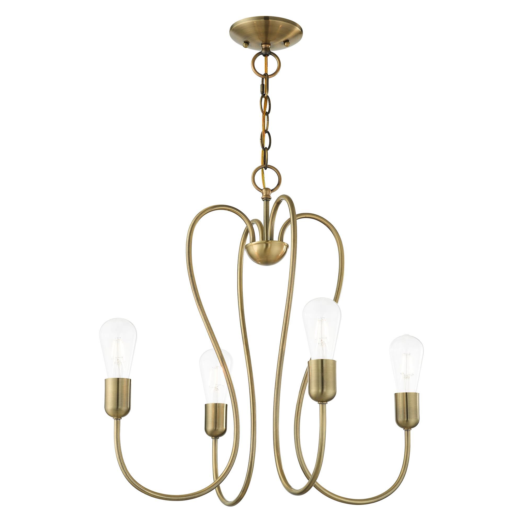 Lucerne 4 Light Mini Chandelier by Livex Lighting