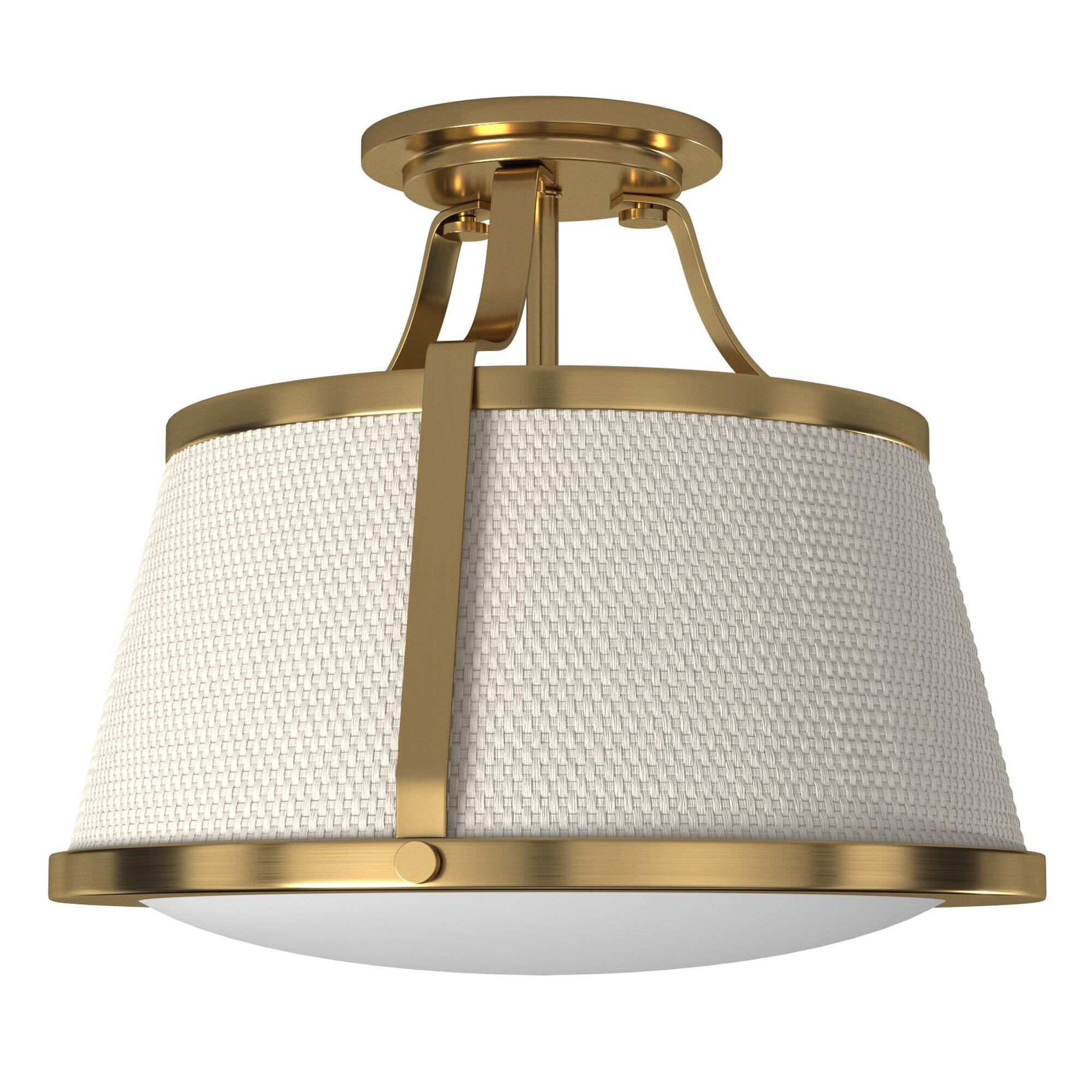 Charlotte 16 Inch Semi Flush Mount,