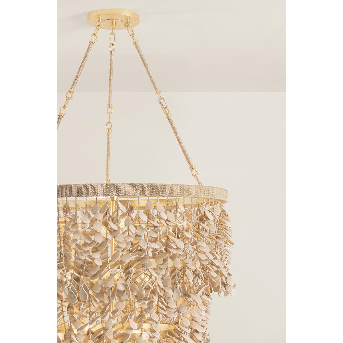 Shown in Vintage Gold Leaf finish and Coco Shell shade