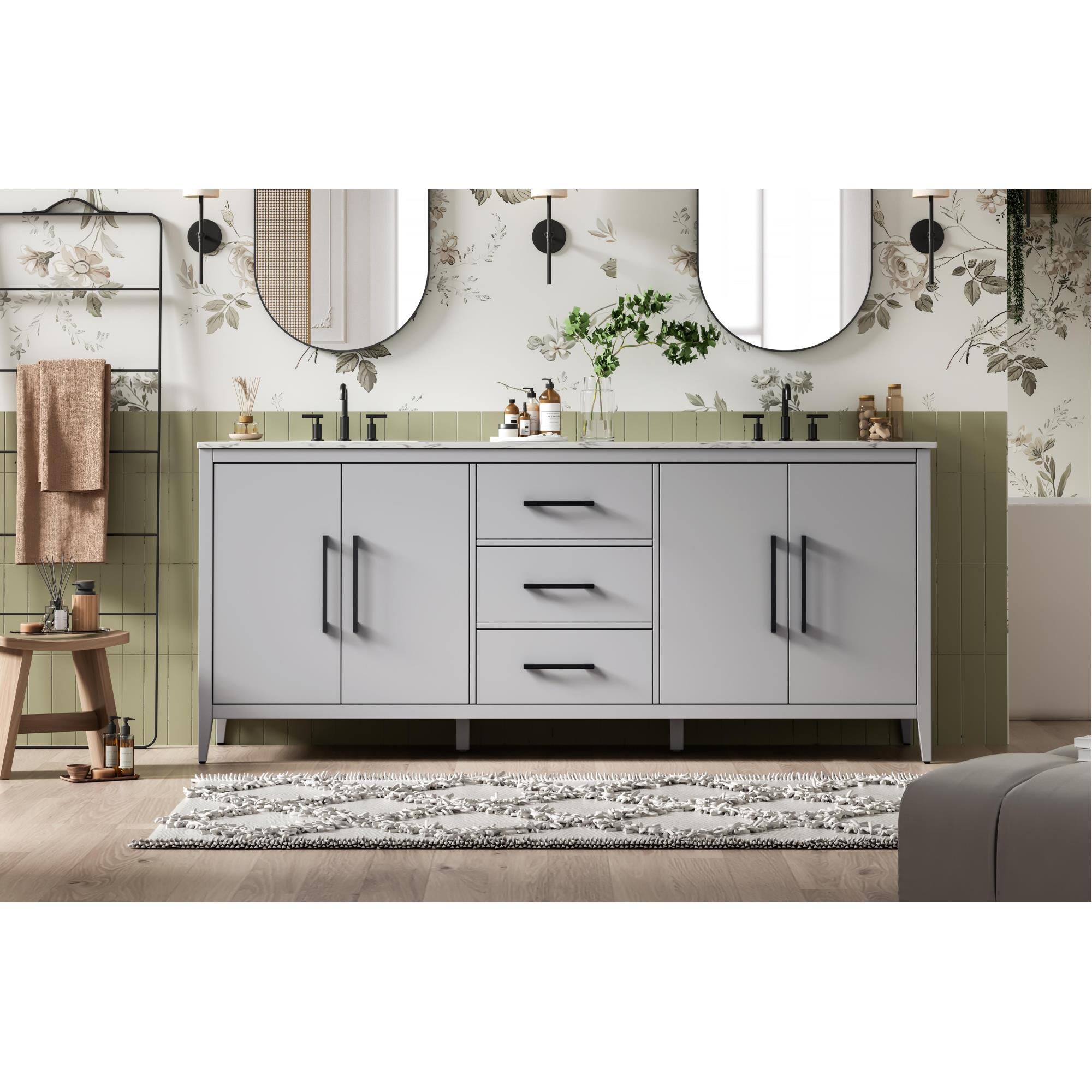 Shown in Grey finish