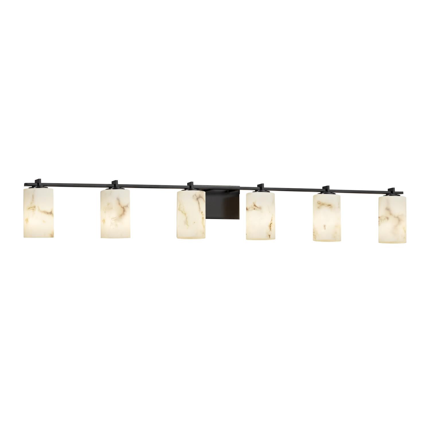 LumenAria 55 Inch 6 Light Bath Vanity Light by Justice Design Group