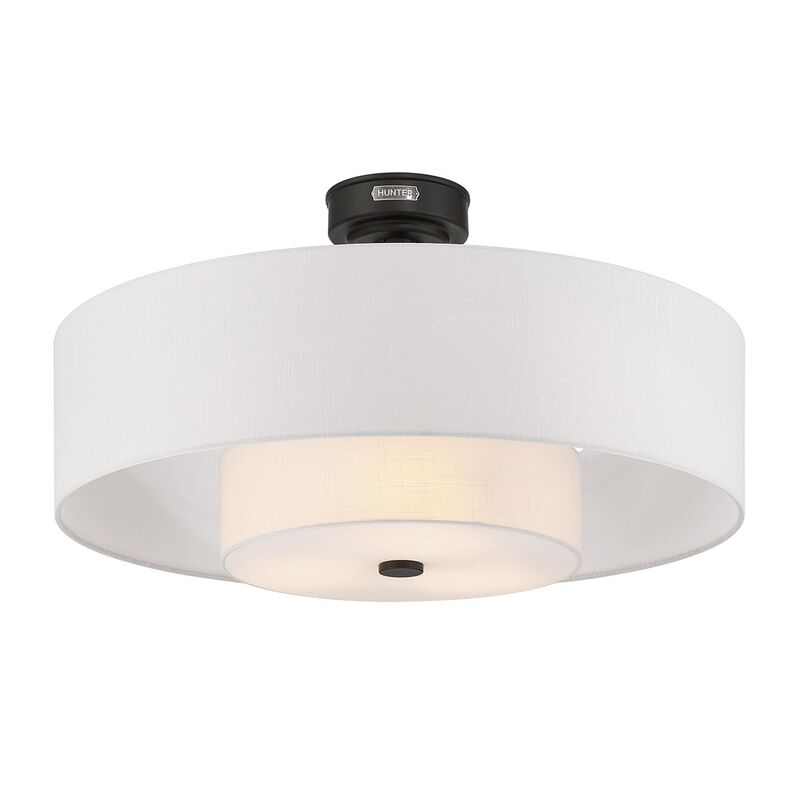 Brookside 30 Inch Ceiling Fan with Light Kit by Hunter Fan