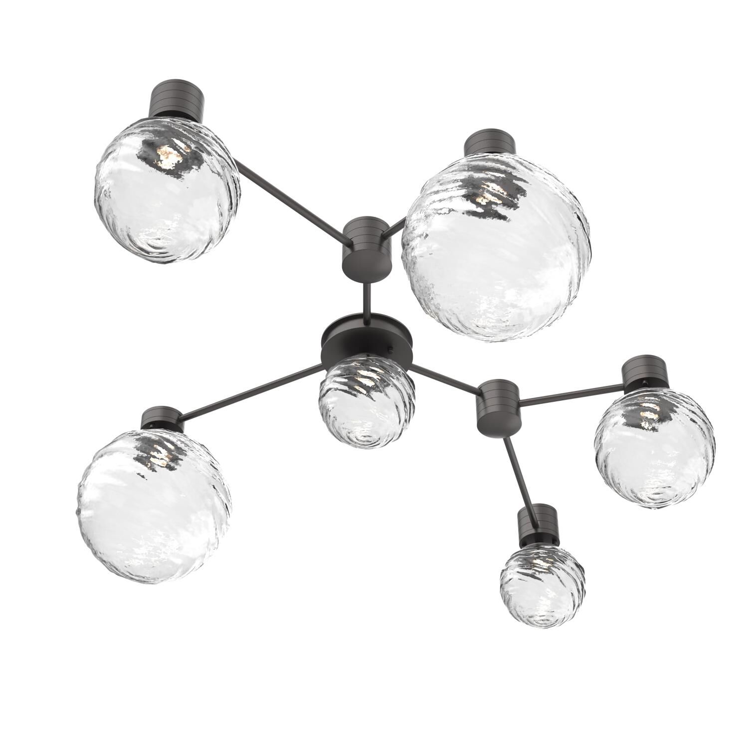 Shown in Graphite finish and Clear glass