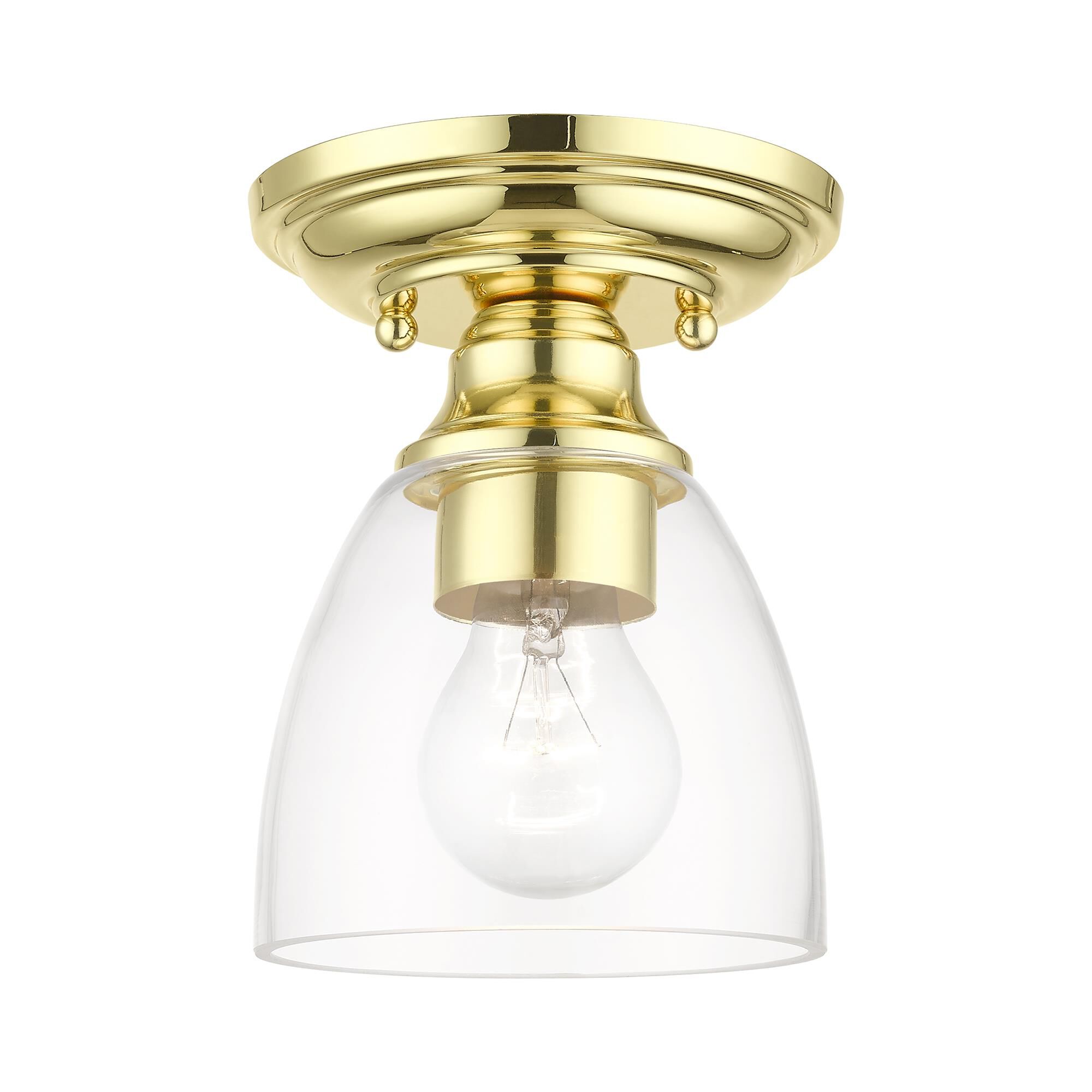 Montgomery 5 Inch 1 Light Semi Flush Mount by Livex Lighting