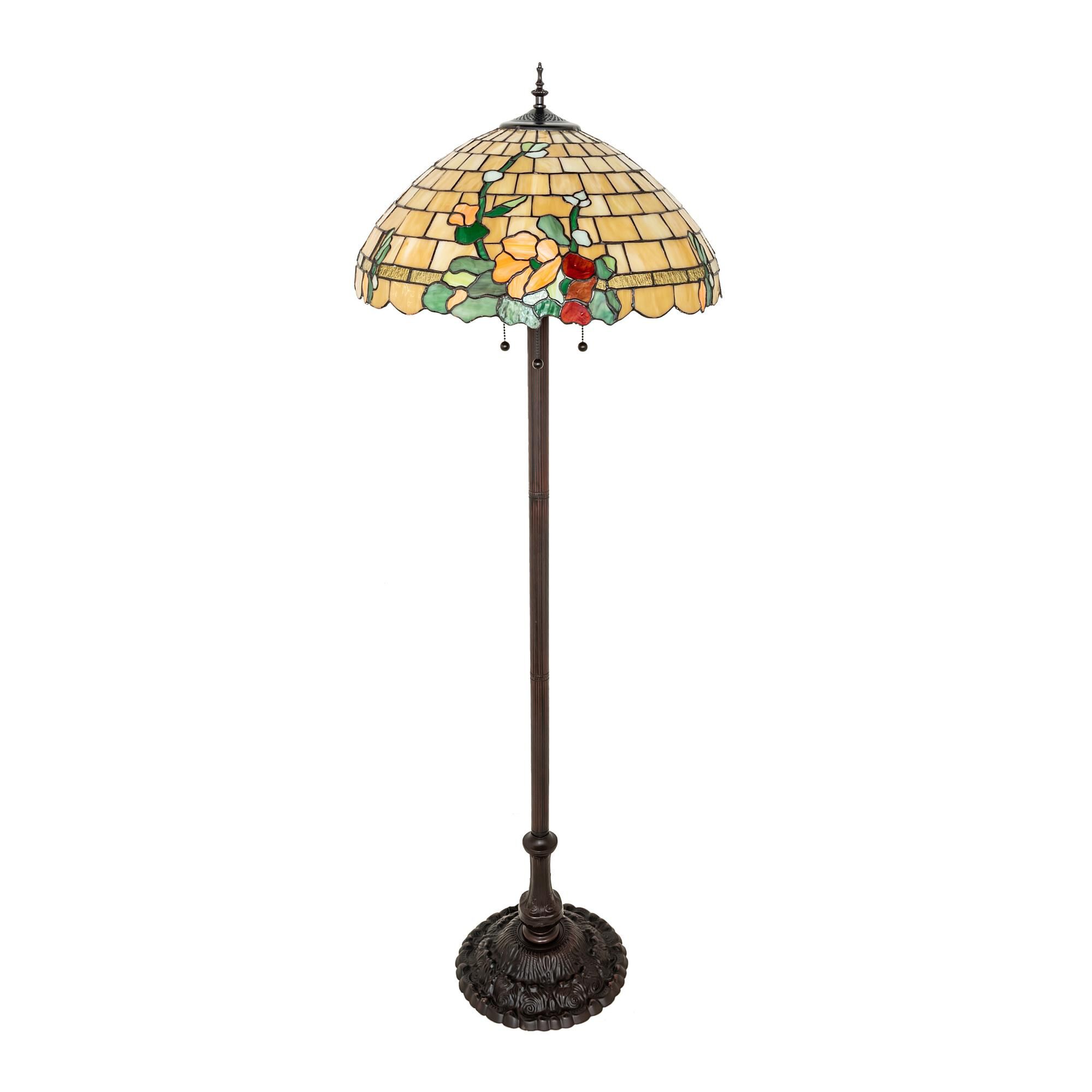 Duffner and Kimberly Hollyhock 62 Inch Floor Lamp by Meyda Lighting