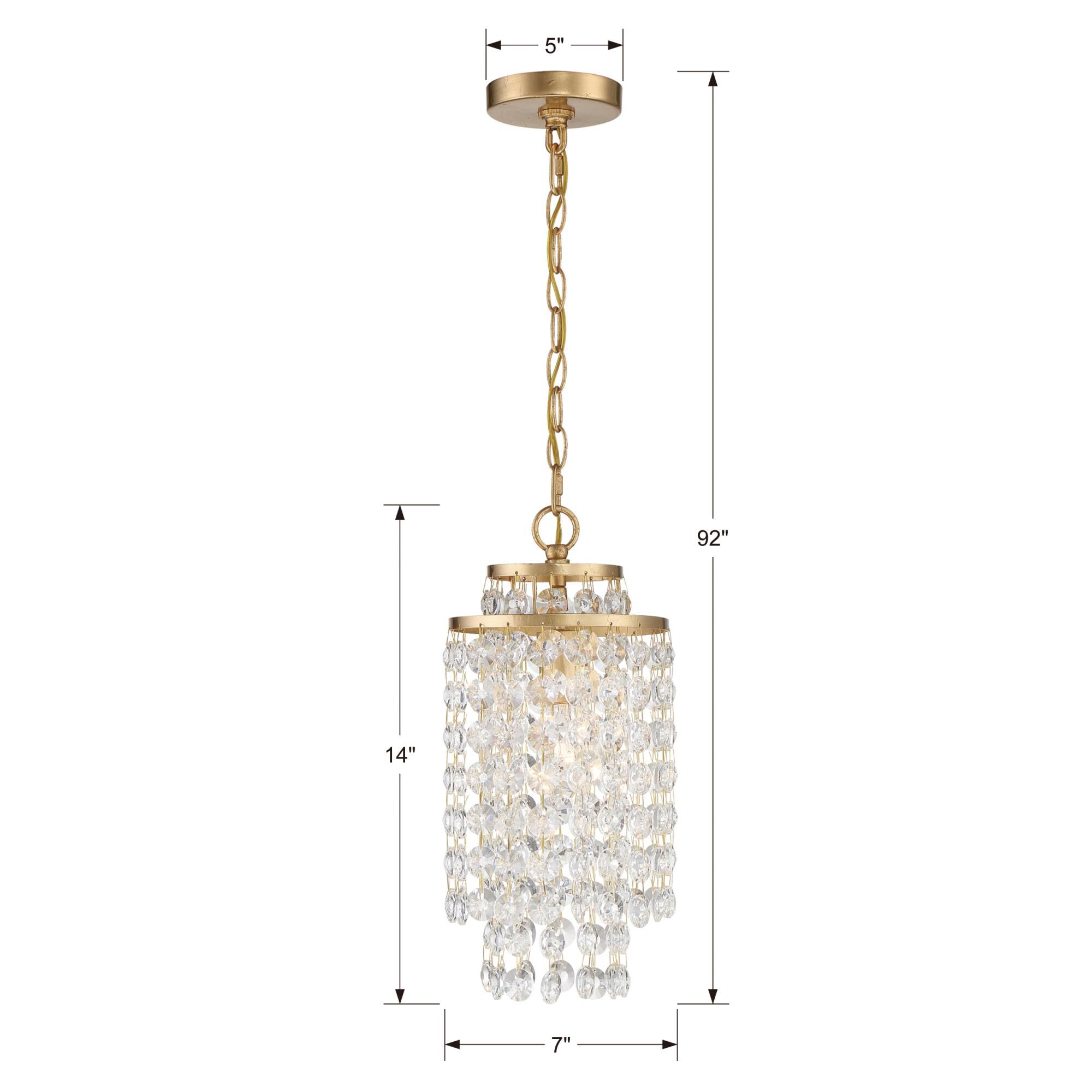 Crystorama Gabrielle 7 Inch Mini Chandelier