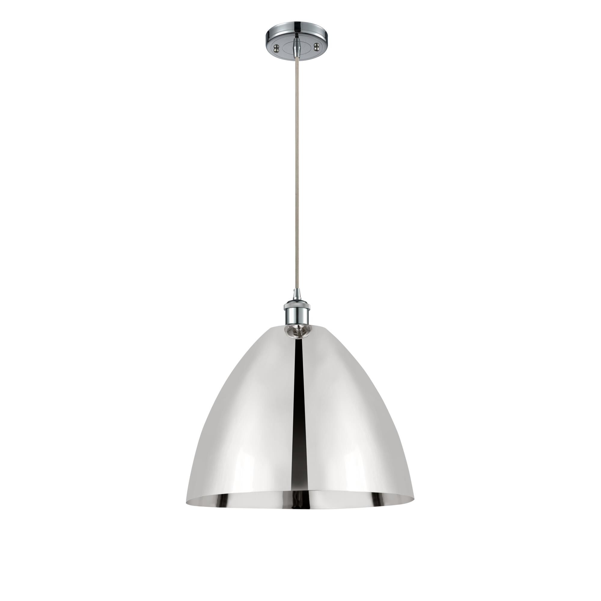 Shown in Polished Chrome finish and Polished Chrome Ballston Dome shade