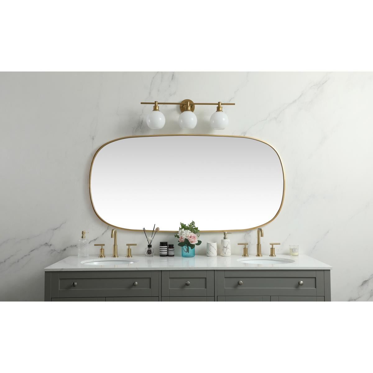 Brynn 60 Inch Decorative Mirror by Elegant Decor