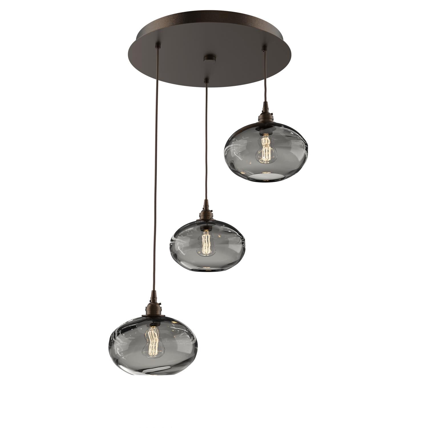 Coppa 20 Inch 3 Light Multi Light Pendant by Hammerton Studio