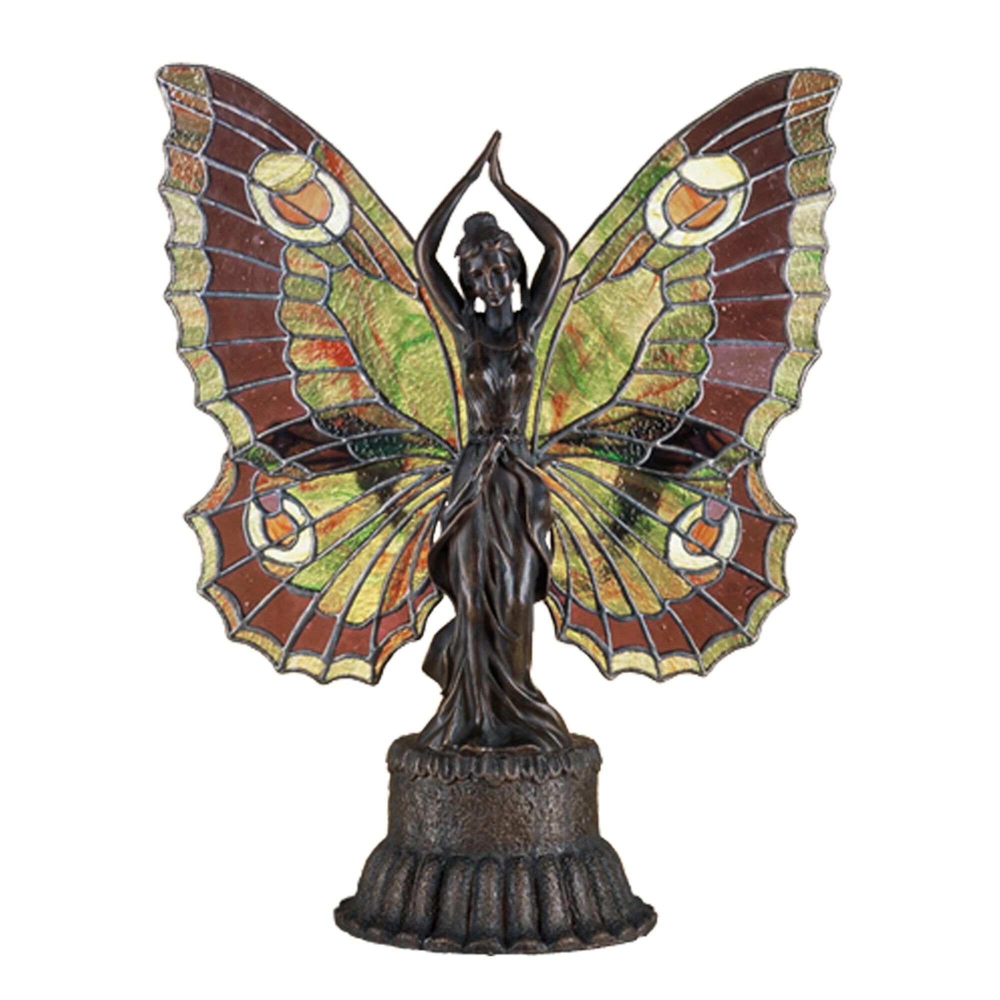 Butterfly Lady 17 Inch Accent Lamp by Meyda Lighting