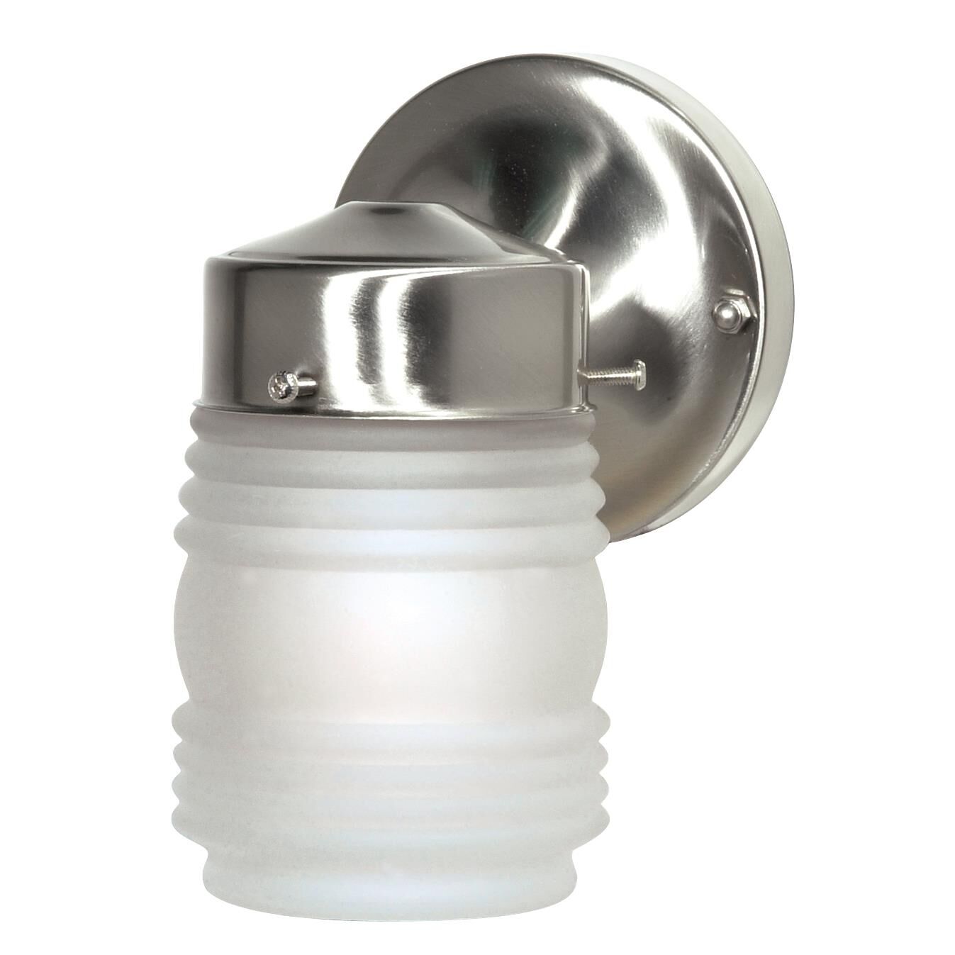 Mason Jar 9 Inch Tall 1 Light Outdoor Wall Light by Nuvo Lighting