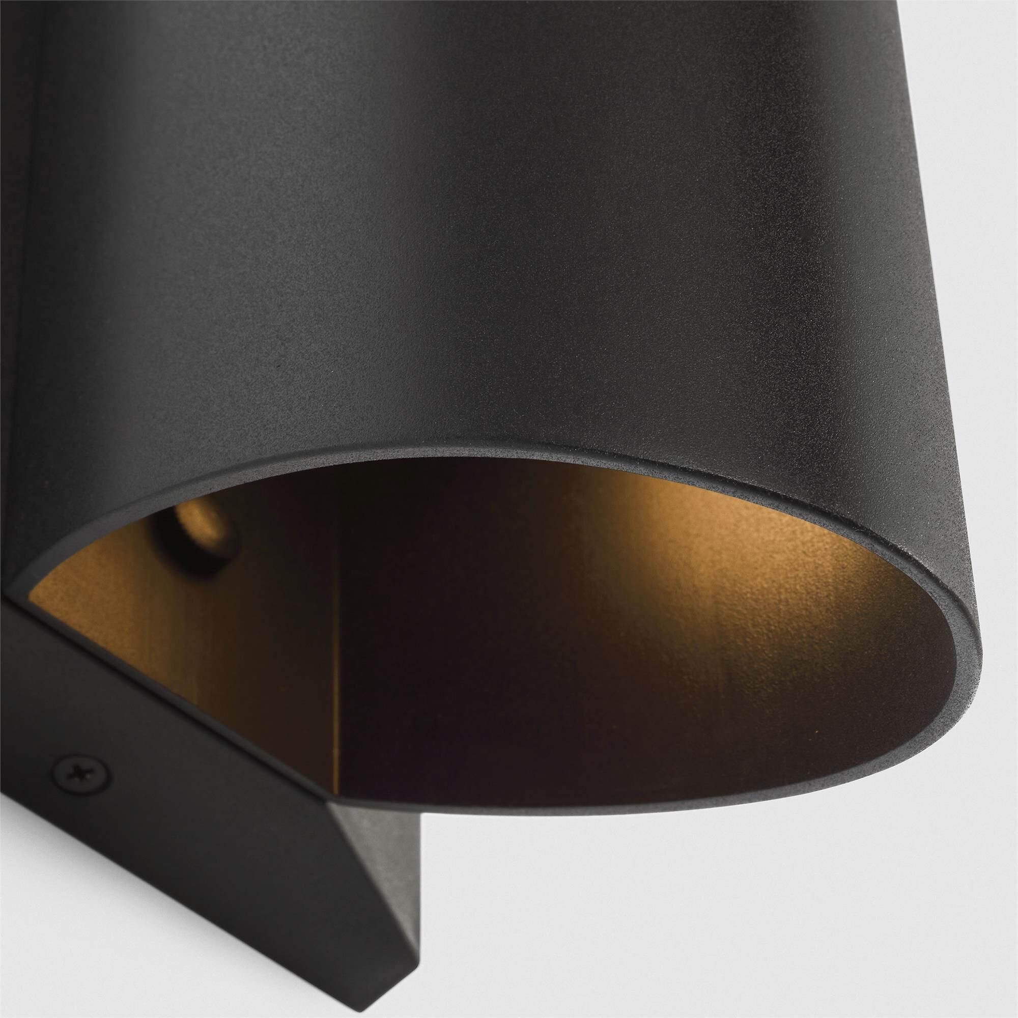 Shown in Textured Black finish and Textured Black shade