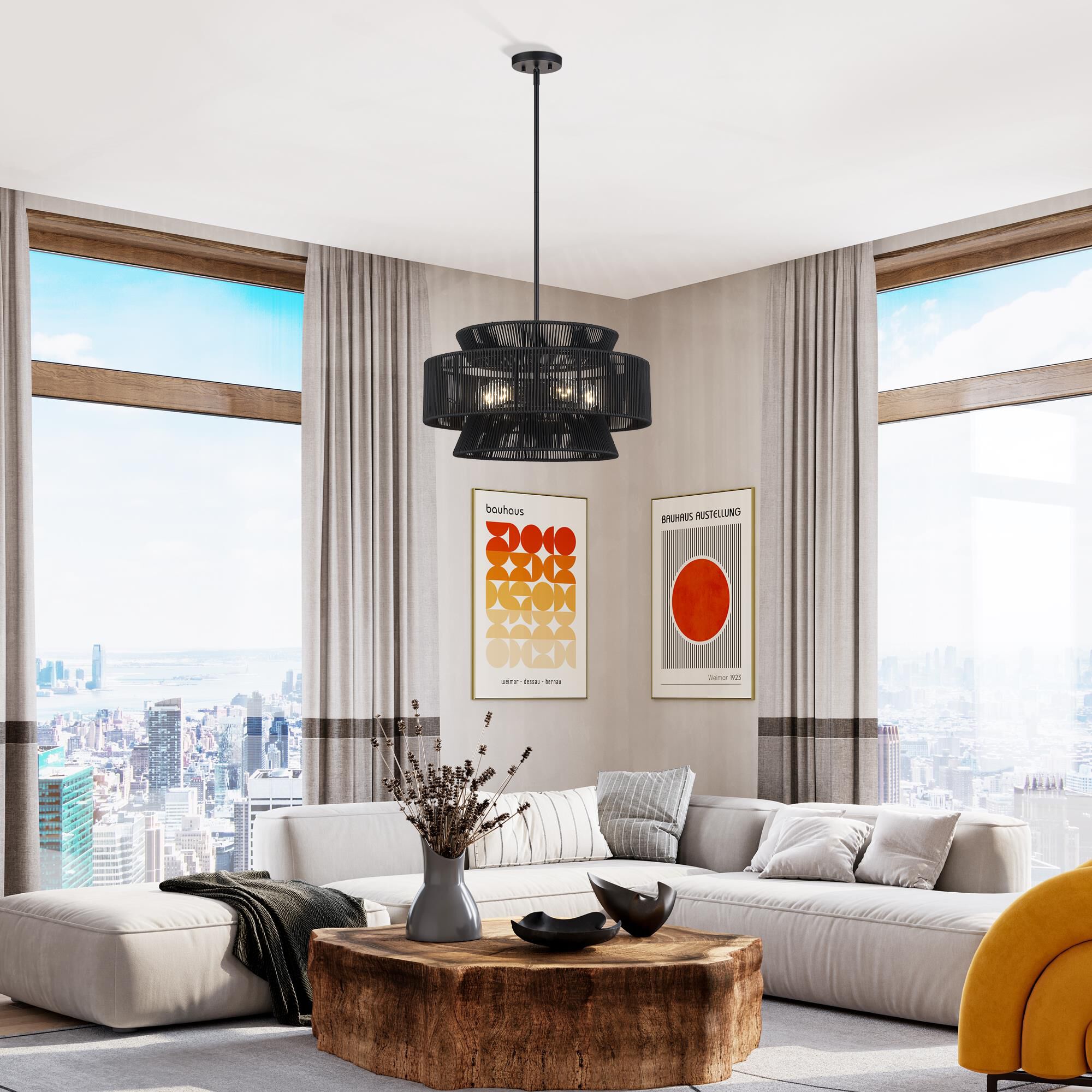 Florell 22 Inch Large Pendant by Livex Lighting