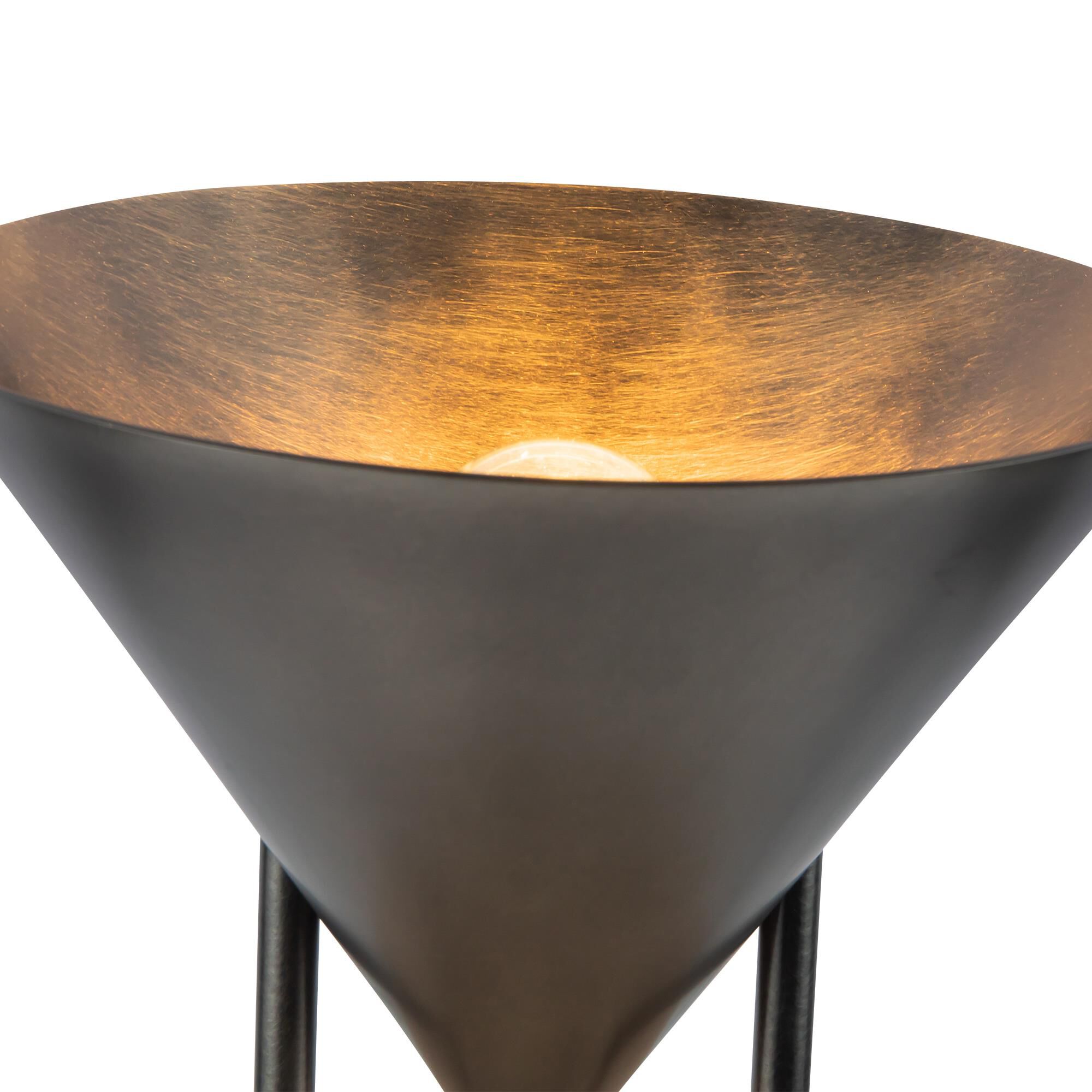Shown in Aged Steel finish and Steel shade