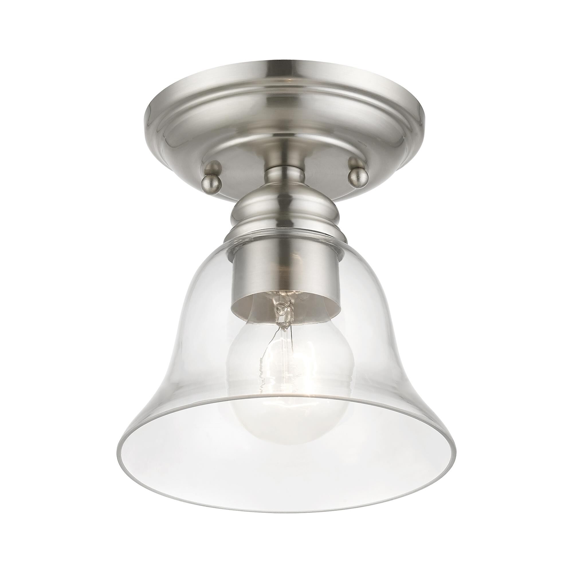 Moreland 6 Inch 1 Light Semi Flush Mount by Livex Lighting