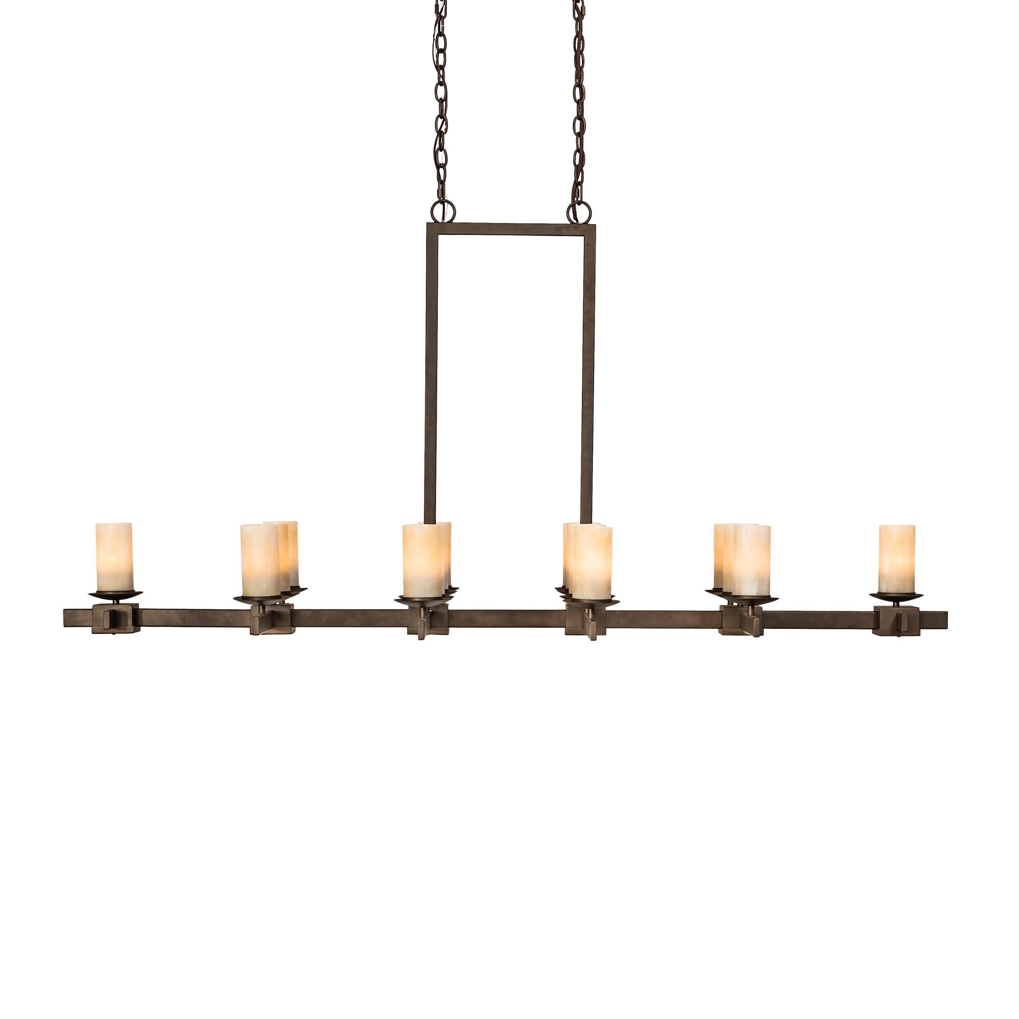 Shown in Wrought Iron finish and Amber /Acrylic glass