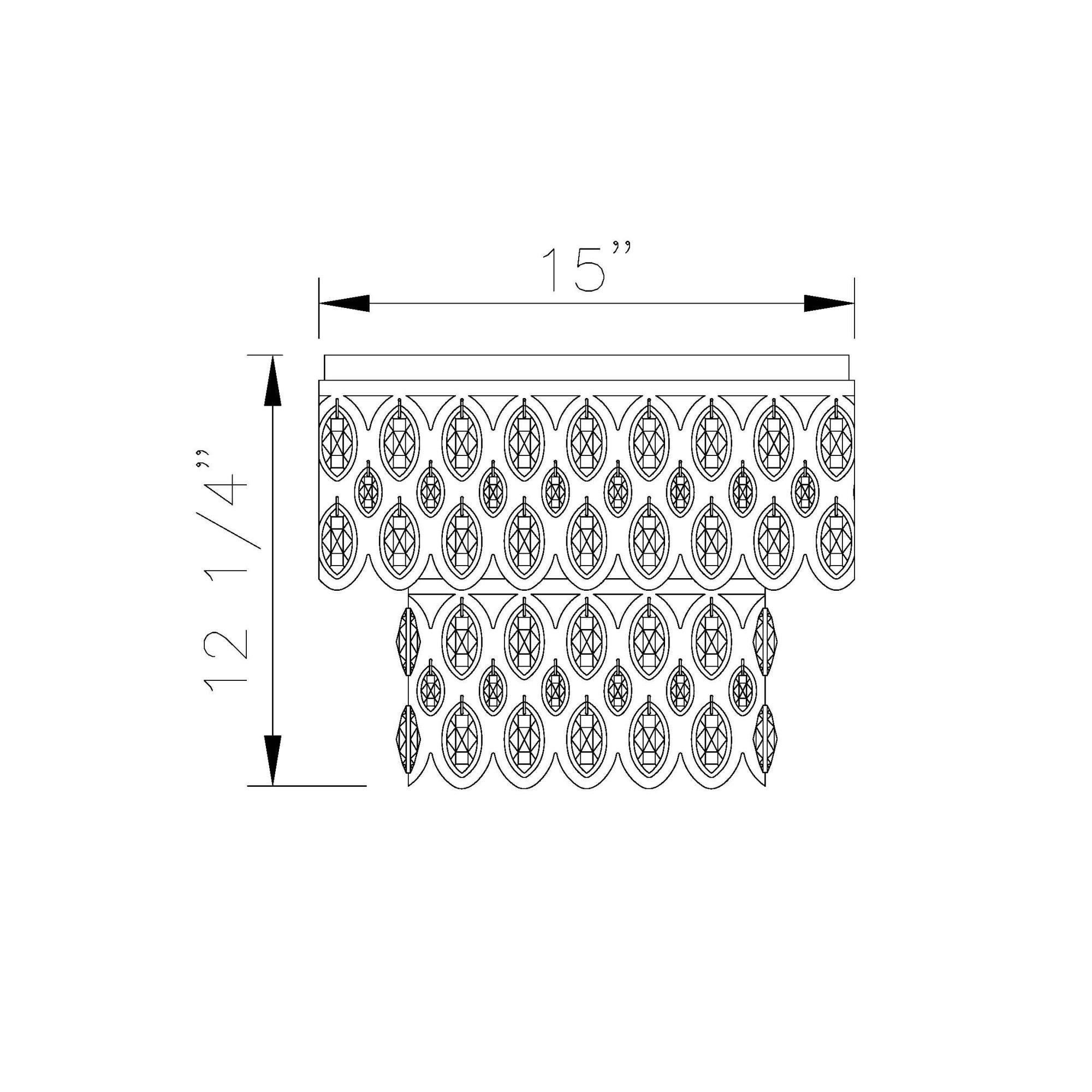 Dealey 15 Inch 5 Light Flush Mount by Z-Lite