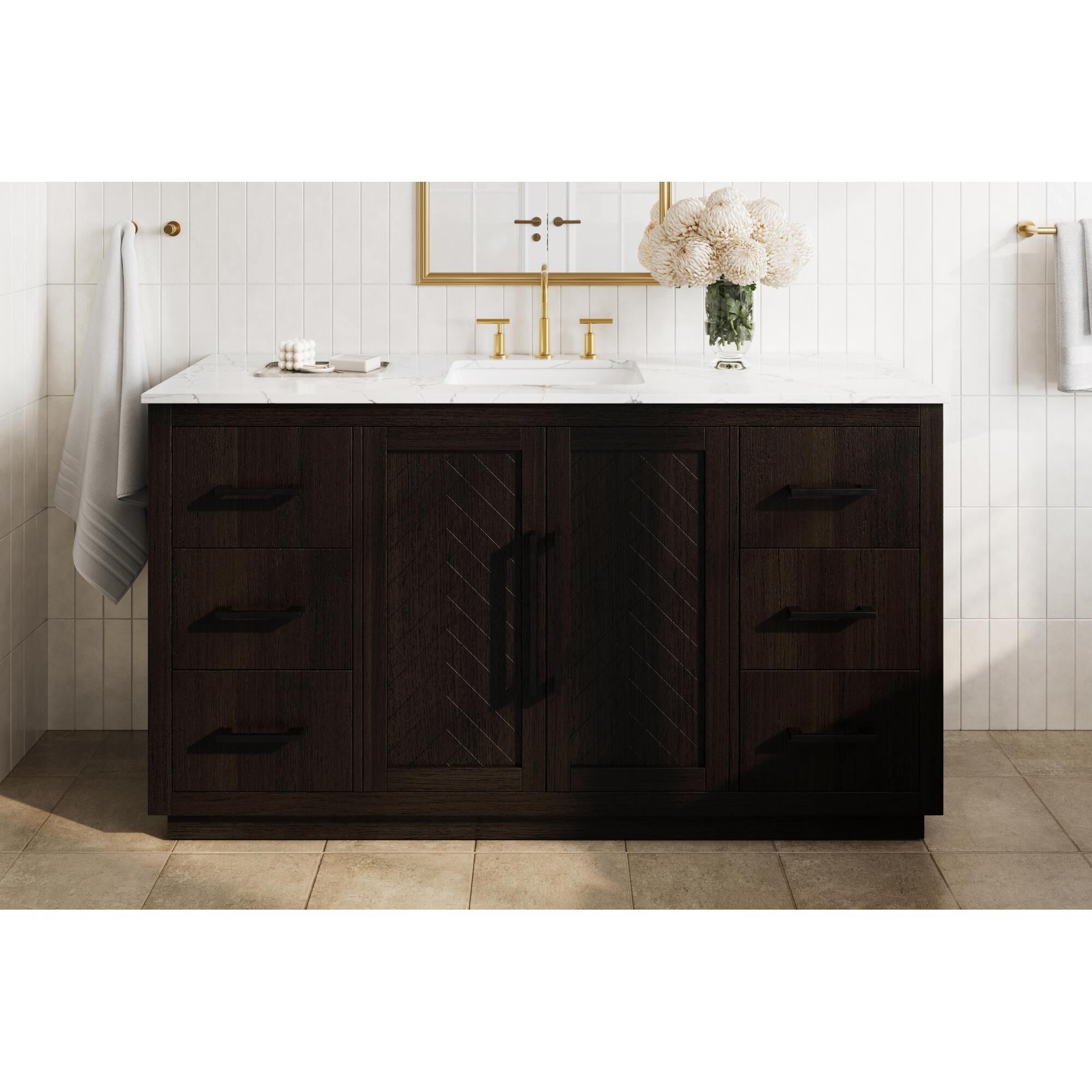 Chase 60 Inch Bath Vanity by Elegant Dcor
