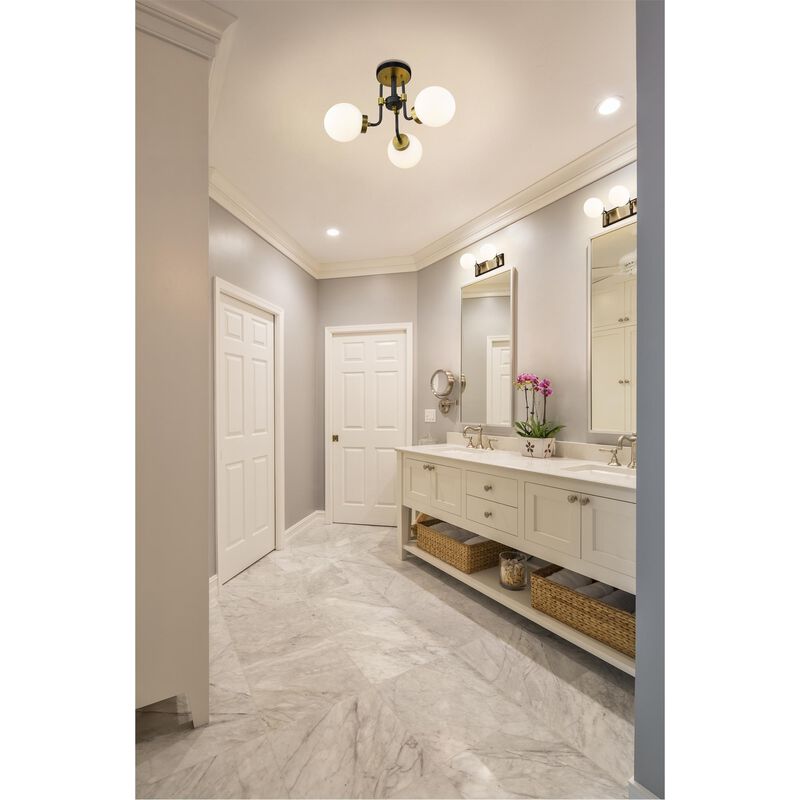 Parsons 22 Inch 3 Light Semi Flush Mount by Z-Lite