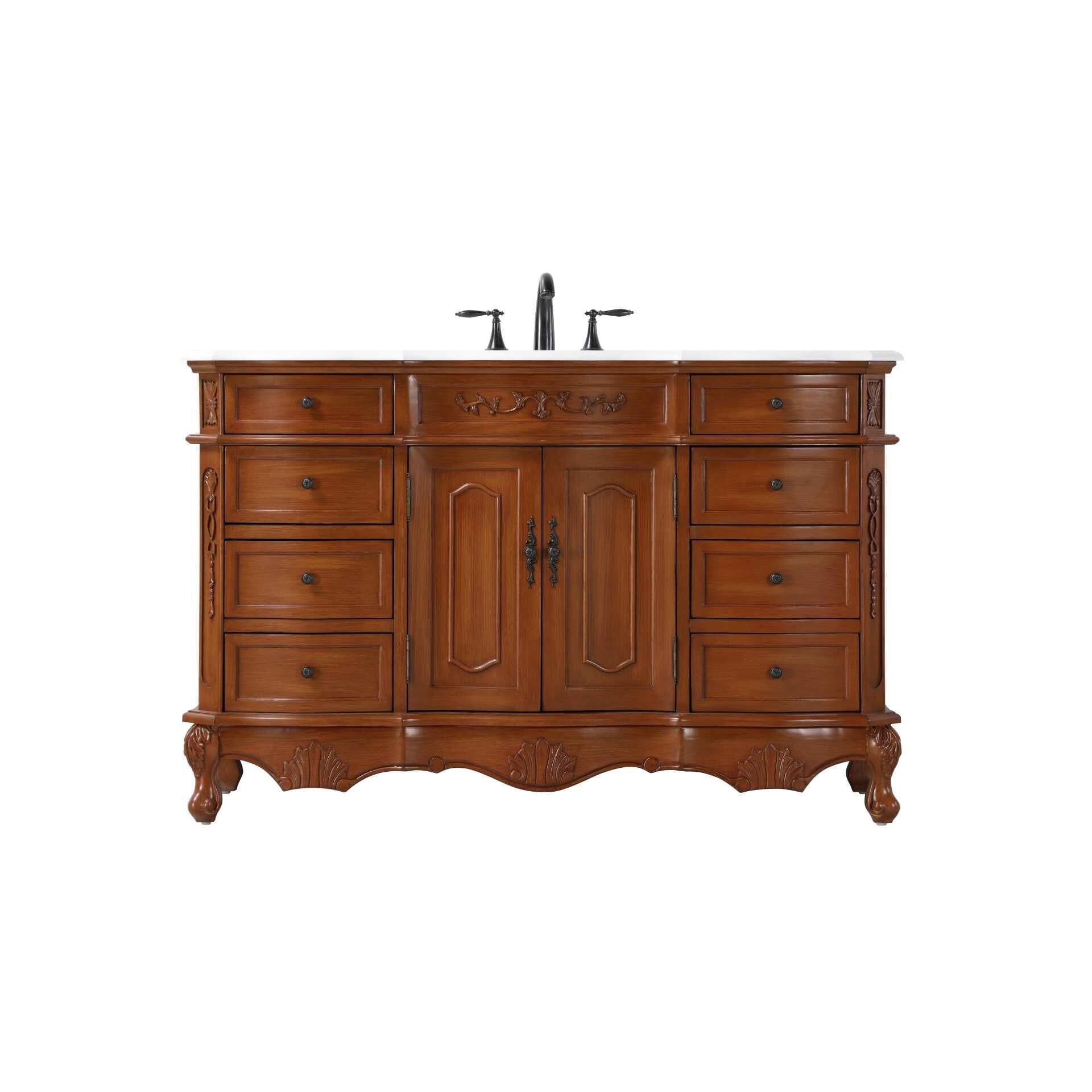 Shown in Teak finish