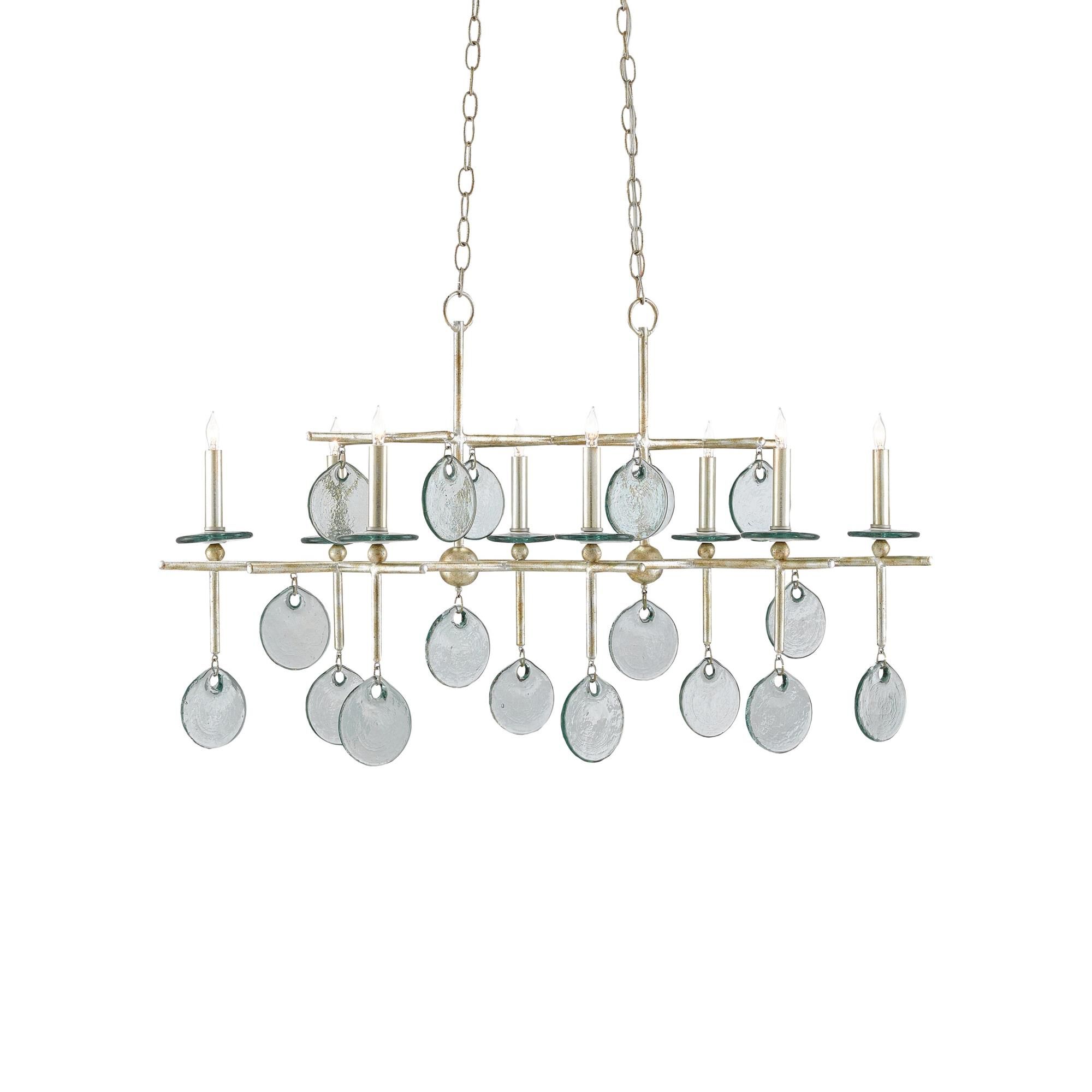 Sethos 42 Inch 8 Light Linear Suspension Light by Currey and Company