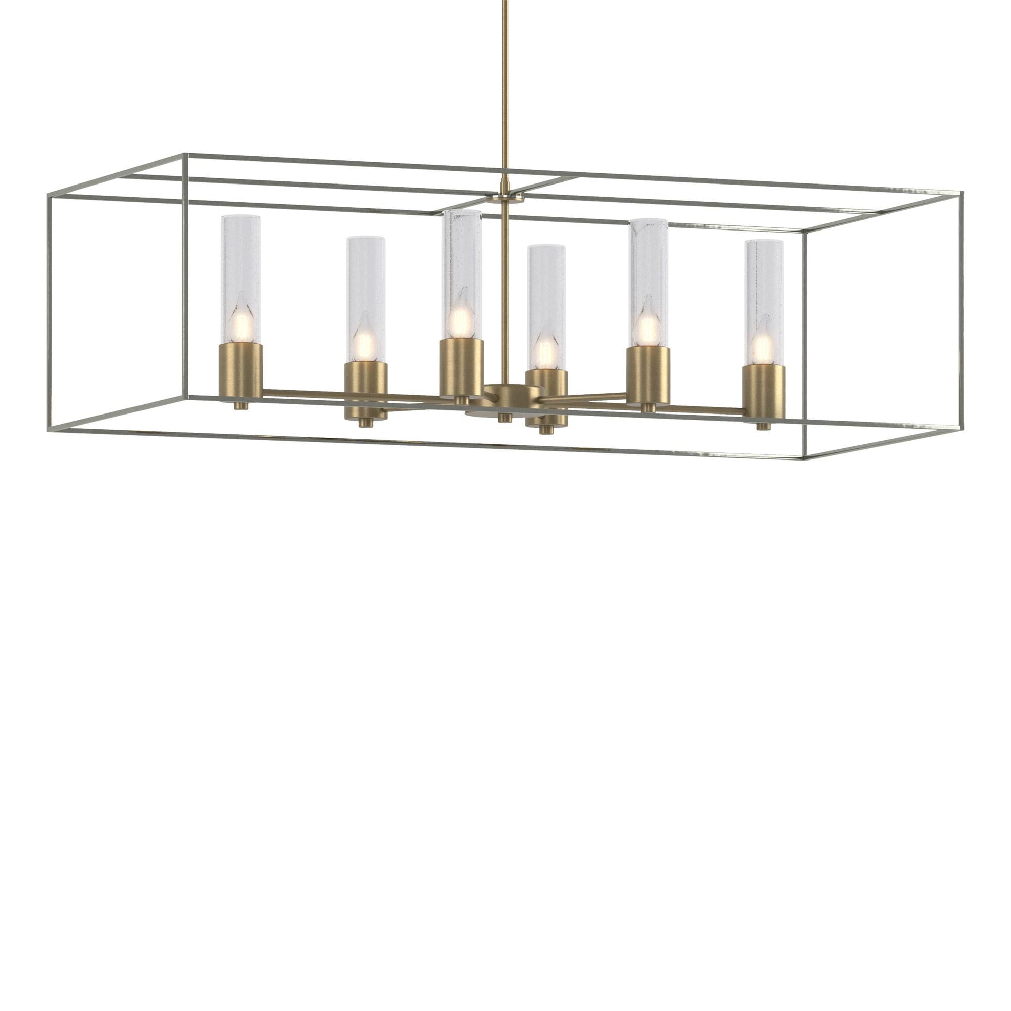 Shown in Soft Gold finish and Clear glass and Sterling accent