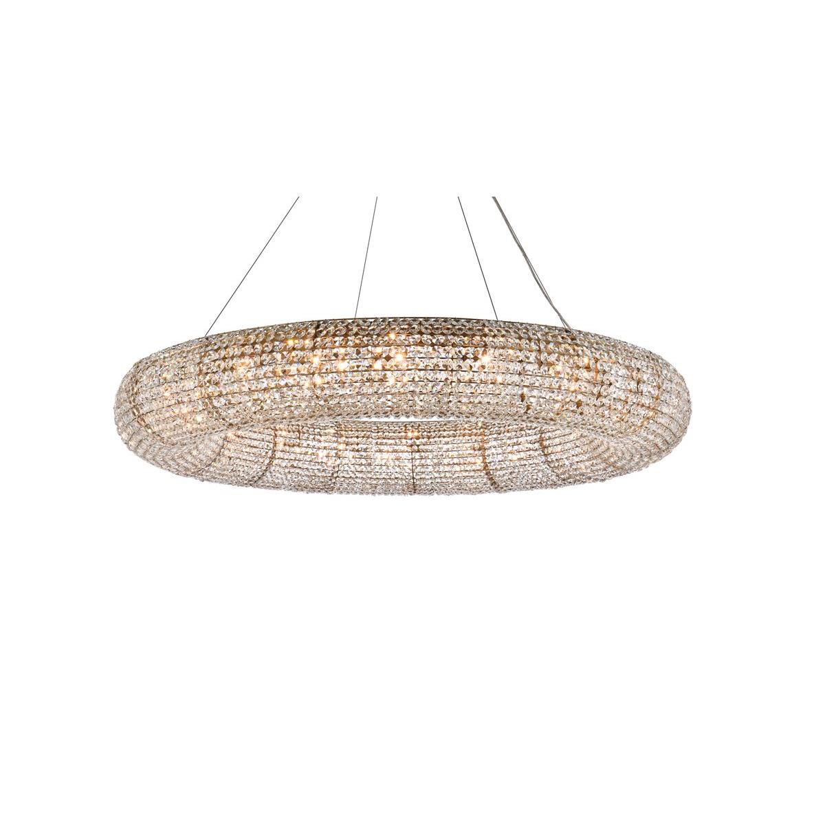 Shown in Brass finish and Royal Cut Clear crystal