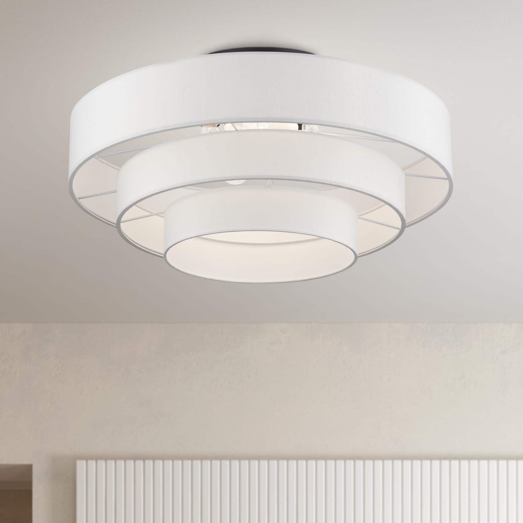 Manorwood 28 Inch Semi Flush Mount by Livex Lighting