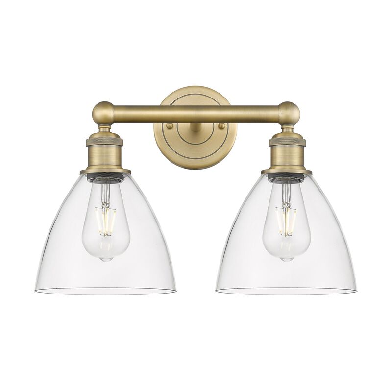 Bruno Marashlian Bristol Glass 16 Inch 2 Light Bath Vanity Light by Innovations Lighting