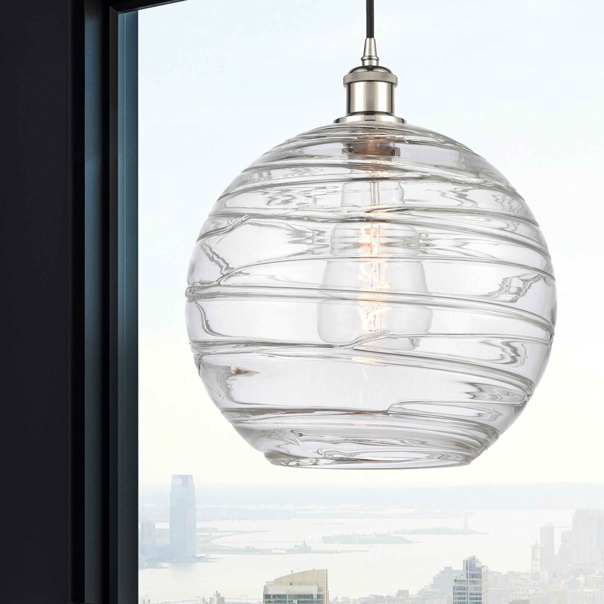 Bruno Marashlian Athens Deco Swirl 12 Inch Mini Pendant by Innovations Lighting