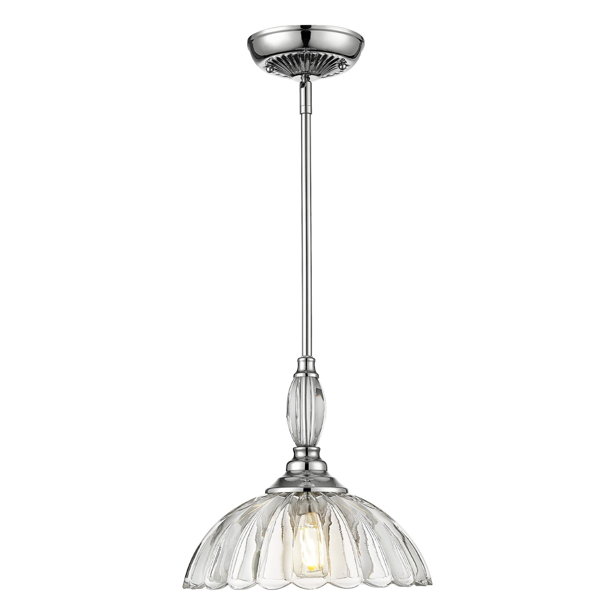 Shown in Clear Glass finish and Clear Glass shade