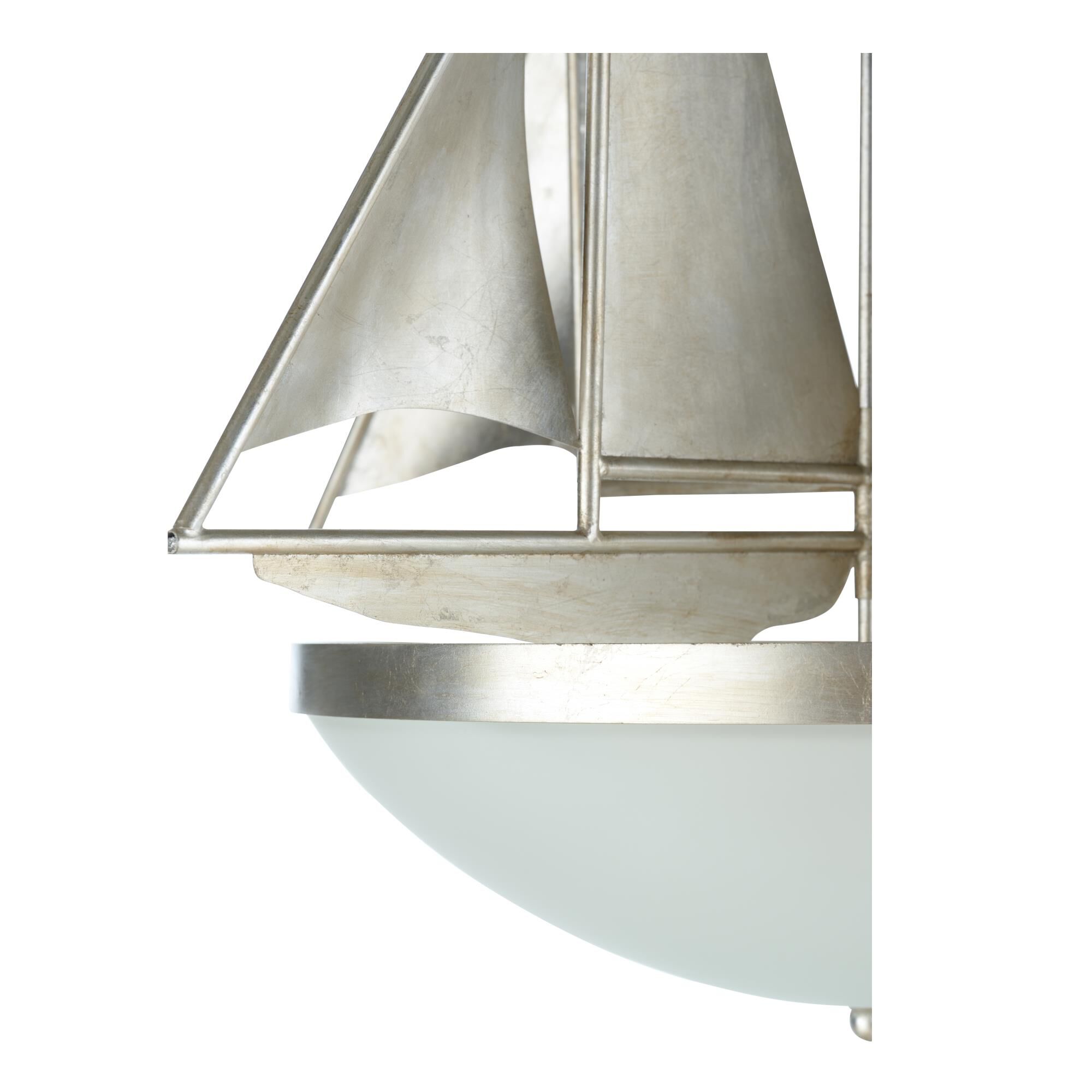 Shown in Antique Silver and Frosted finish and Frosted glass